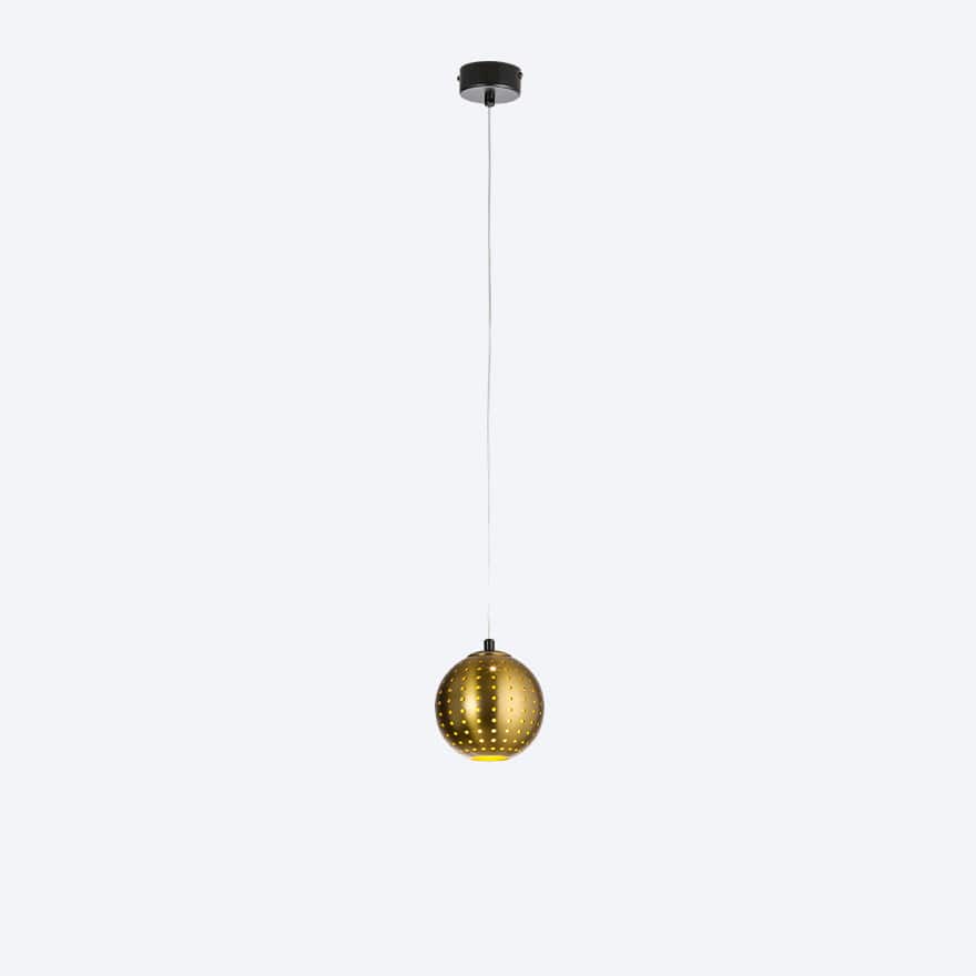 CATERPILLAR 1 LED Pendant Light with Yosh Shade - Modern Industrial Lighting for Dining Room, Kitchen Island & Bar Decor