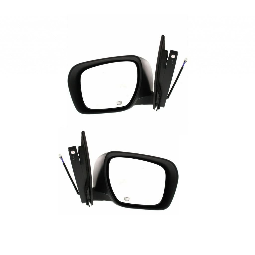 2007-2012 Mazda CX-7 Power Heated Side Mirrors Pair - Driver & Passenger Side, Paint-Matched Exterior Rearview Mirrors (MA1320154, MA1321154, EG2369180NPZ, EG2369120NPZ) - Perfect for Winter Driving & Enhanced Visibility