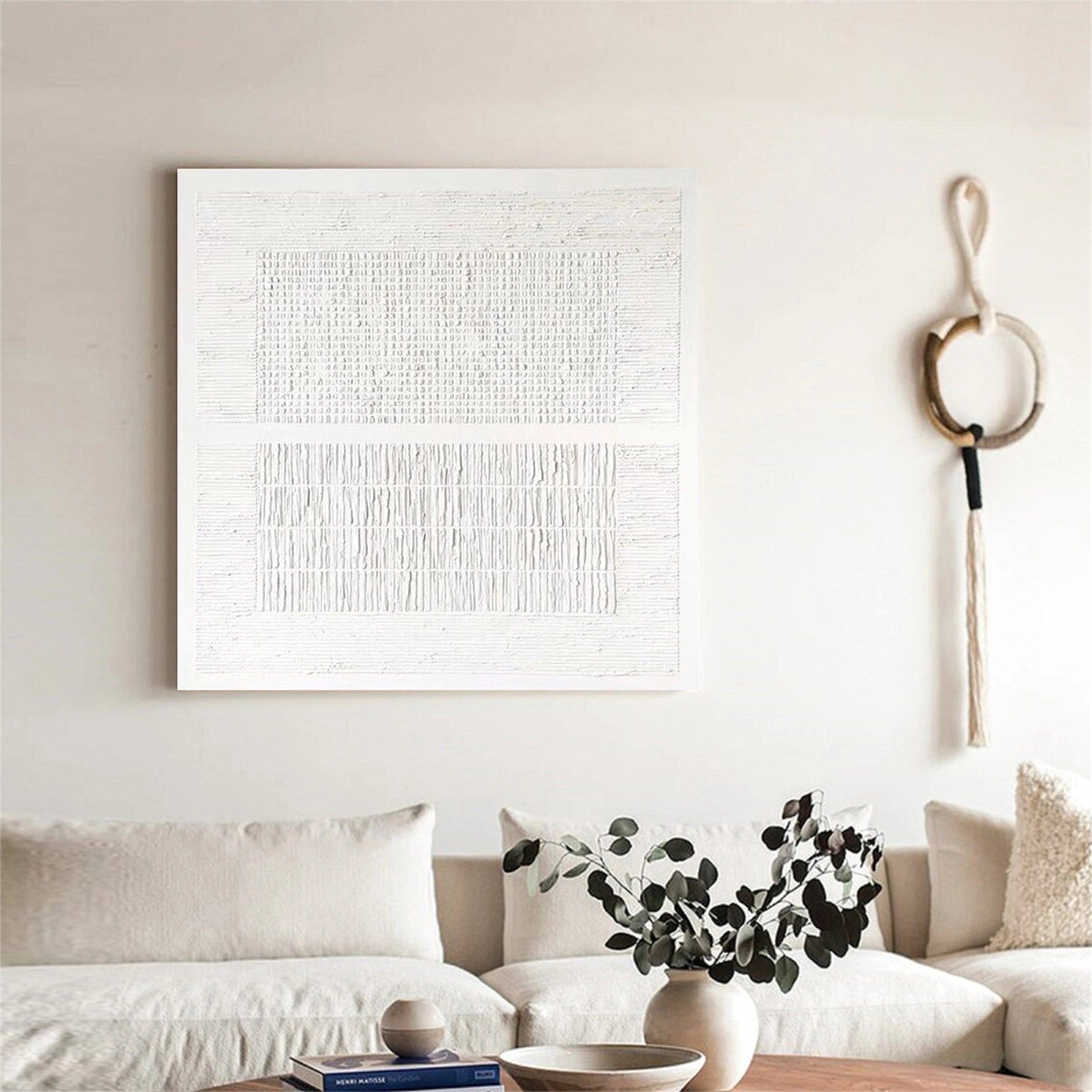 Minimalist Balance Canvas Painting - Modern Abstract Wall Art for Living Room, Bedroom & Office Decor #MM148