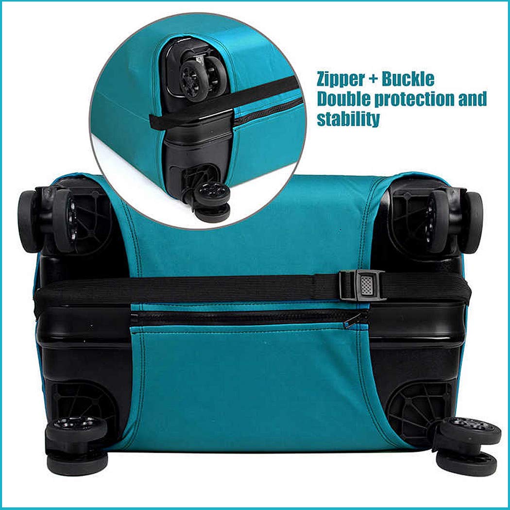 WUJIAONIAO Spandex Suitcase Cover - Washable Luggage Protector for 18-20 Inch Bags (S Size) | Perfect for Air Travel, Vacation & Business Trips
