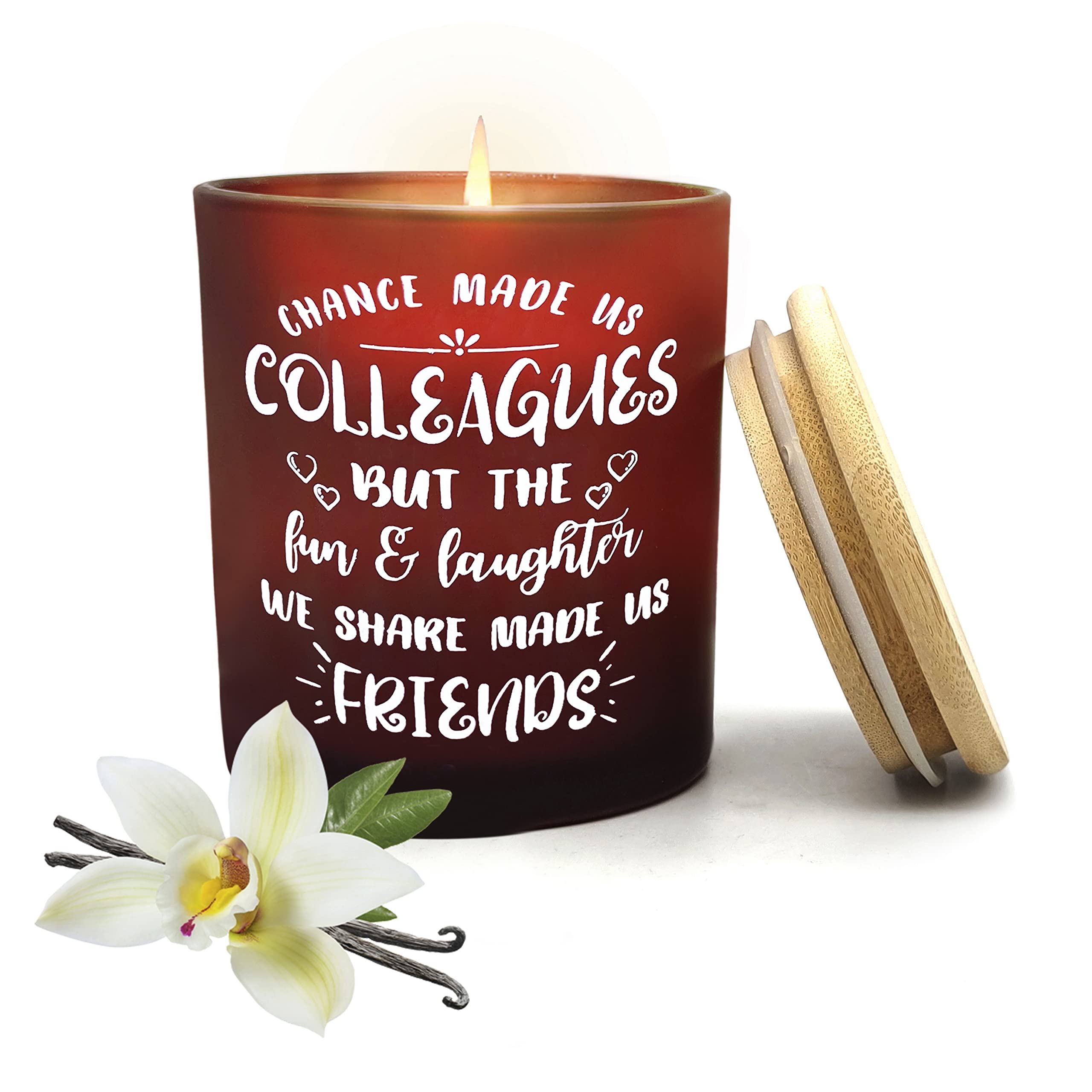Vanilla Scented Candles for Women - Best Coworker Gifts, Farewell, Birthday & Appreciation Presents - Relaxing Aromatherapy Candles for Office, Home Decor & Stress Relief