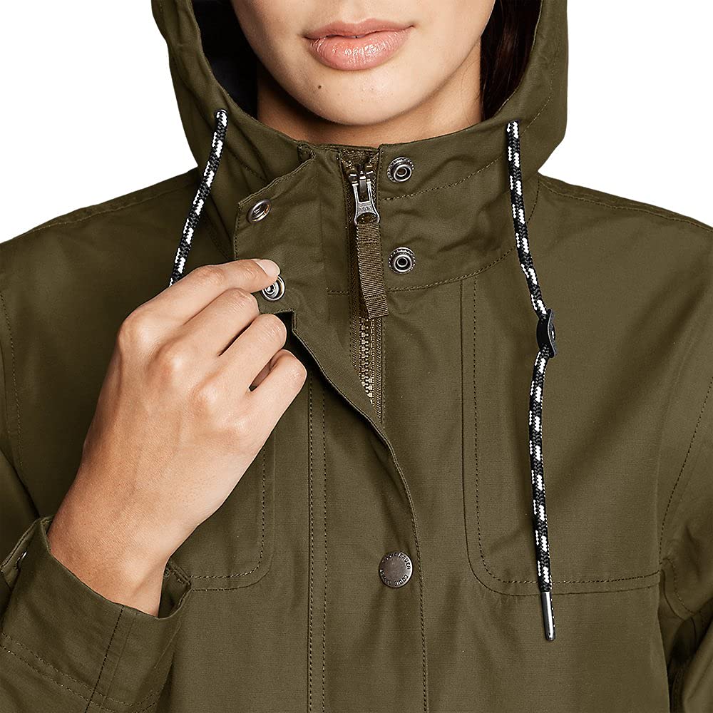 Eddie Bauer Women's Charly Waterproof Rain Jacket Parka - Lightweight Windproof Outdoor Coat for Hiking, Camping & Everyday Wear