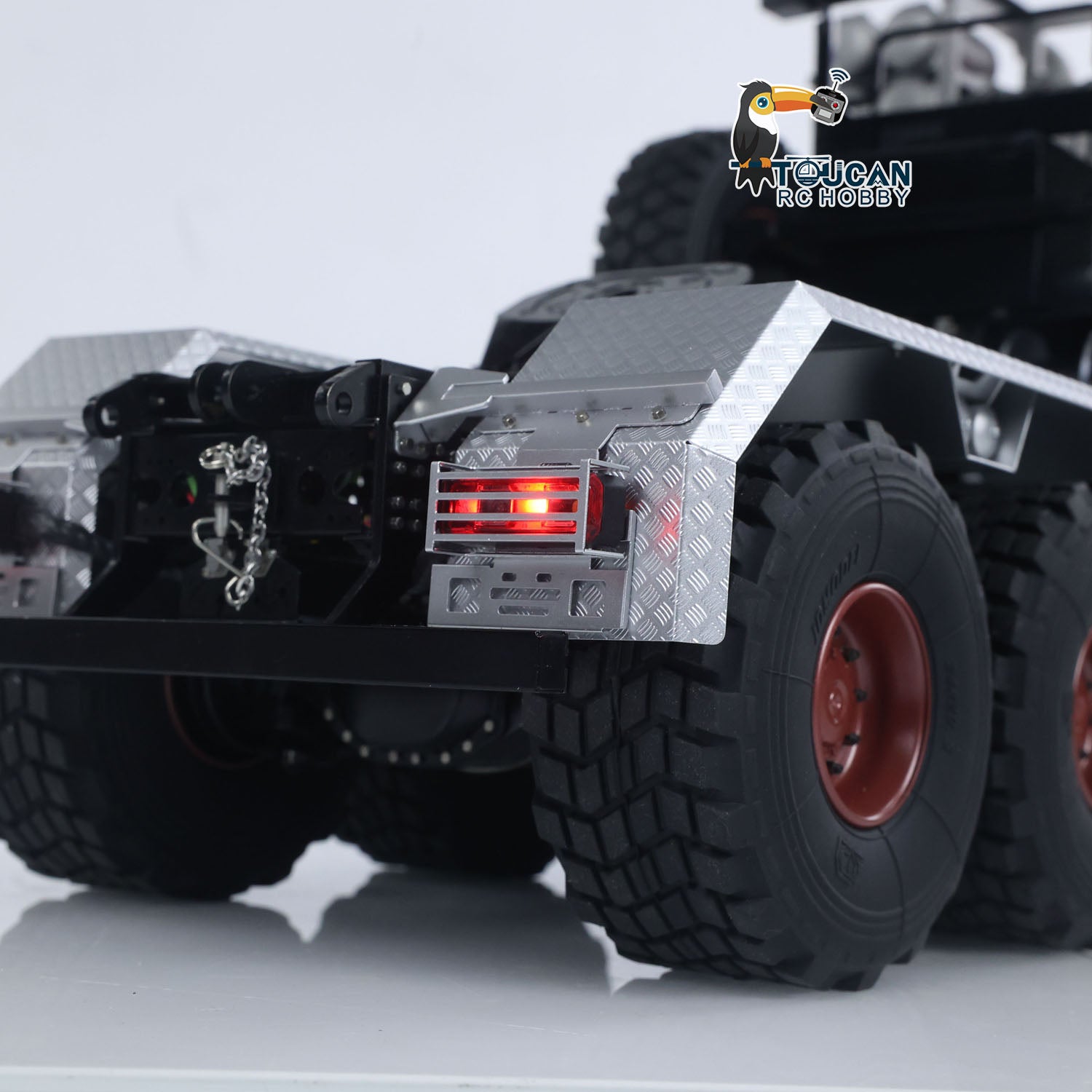 1/14 Scale 8x8 Metal RC Off Road Tractor Truck - Ar3363 Remote Control Lorry with Differential Lock, 3-Speed Gearbox & I6S Radio - Ideal for Off-Road Adventure, Crawling & Heavy Duty Play