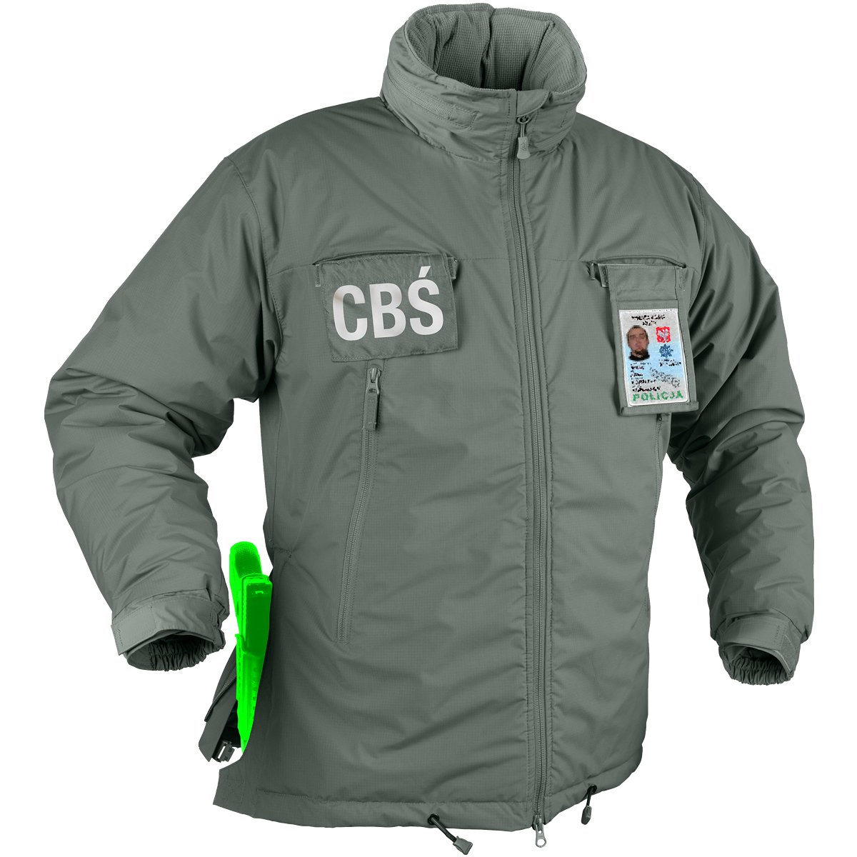 Helikon Husky Winter Tactical Jacket - Alpha Green - XXL Size - Waterproof Cold Weather Jacket for Outdoor Hunting, Hiking & Military Use