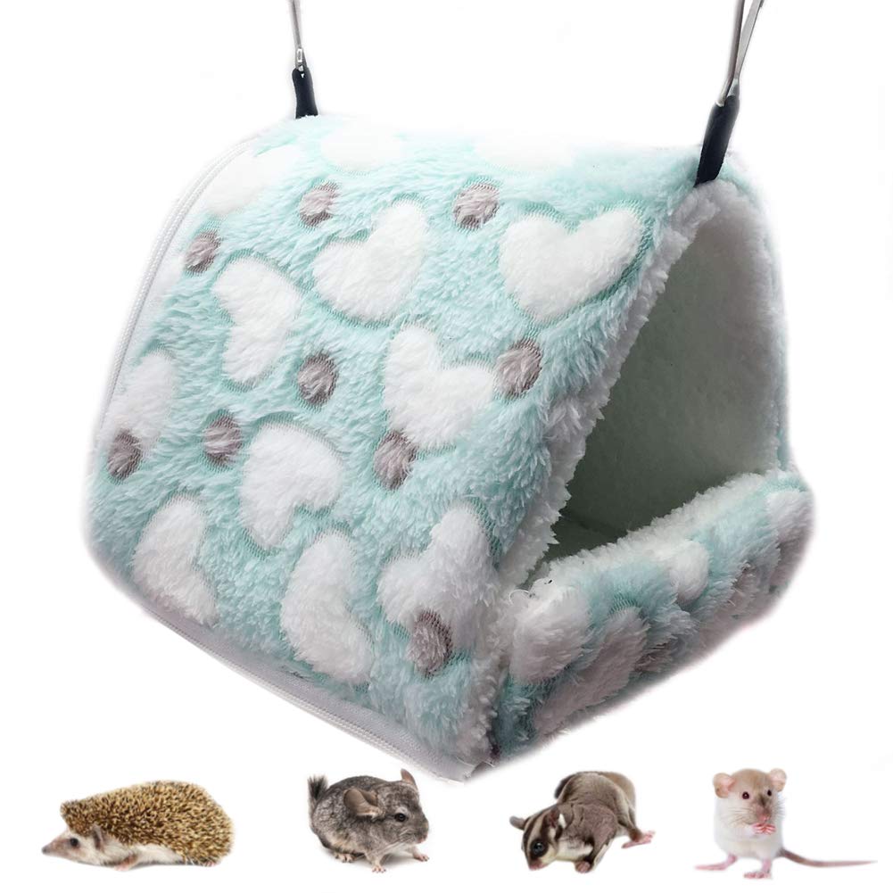 LeerKing Rat Hammock Bed - Ferret & Rodent Cage Accessories, Cozy Hideout Toy Bed for Guinea Pigs, Chinchillas, Hedgehogs & Sugar Gliders - Perfect for Small Pet Cages, Play Areas & Travel Carriers