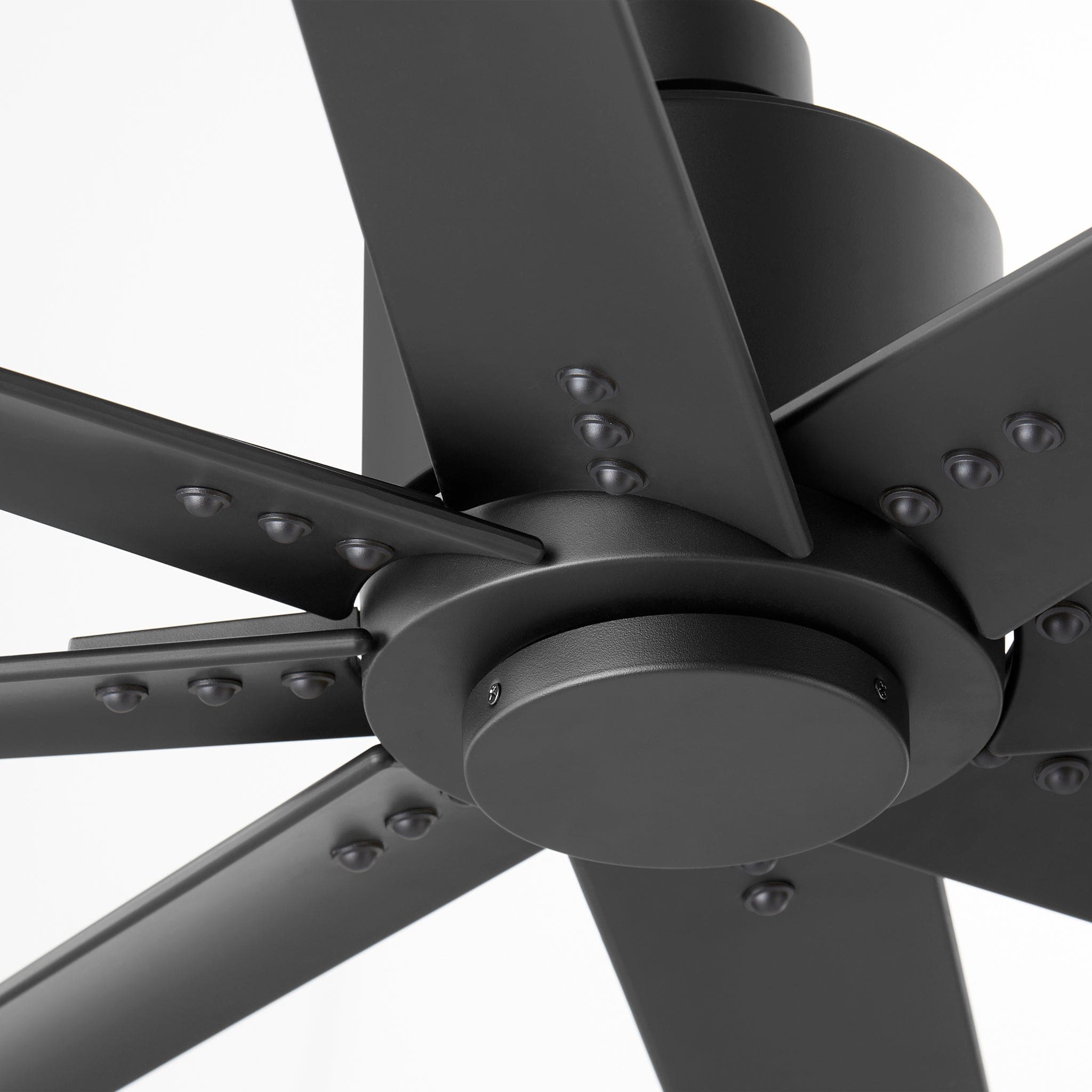 Oxygen FLEET 3 112 1515 56-Inch Ceiling Fan with Remote Control - 8 Blade Black on Black Design for Living Room, Bedroom & Outdoor Spaces