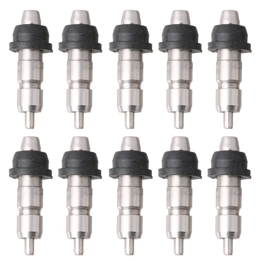 Stainless Steel Poultry Nipple Drinker for Chickens, Birds, Quails & Rabbits - 10 Pack - Durable Automatic Waterer for Coops, Cages & Pet Enclosures