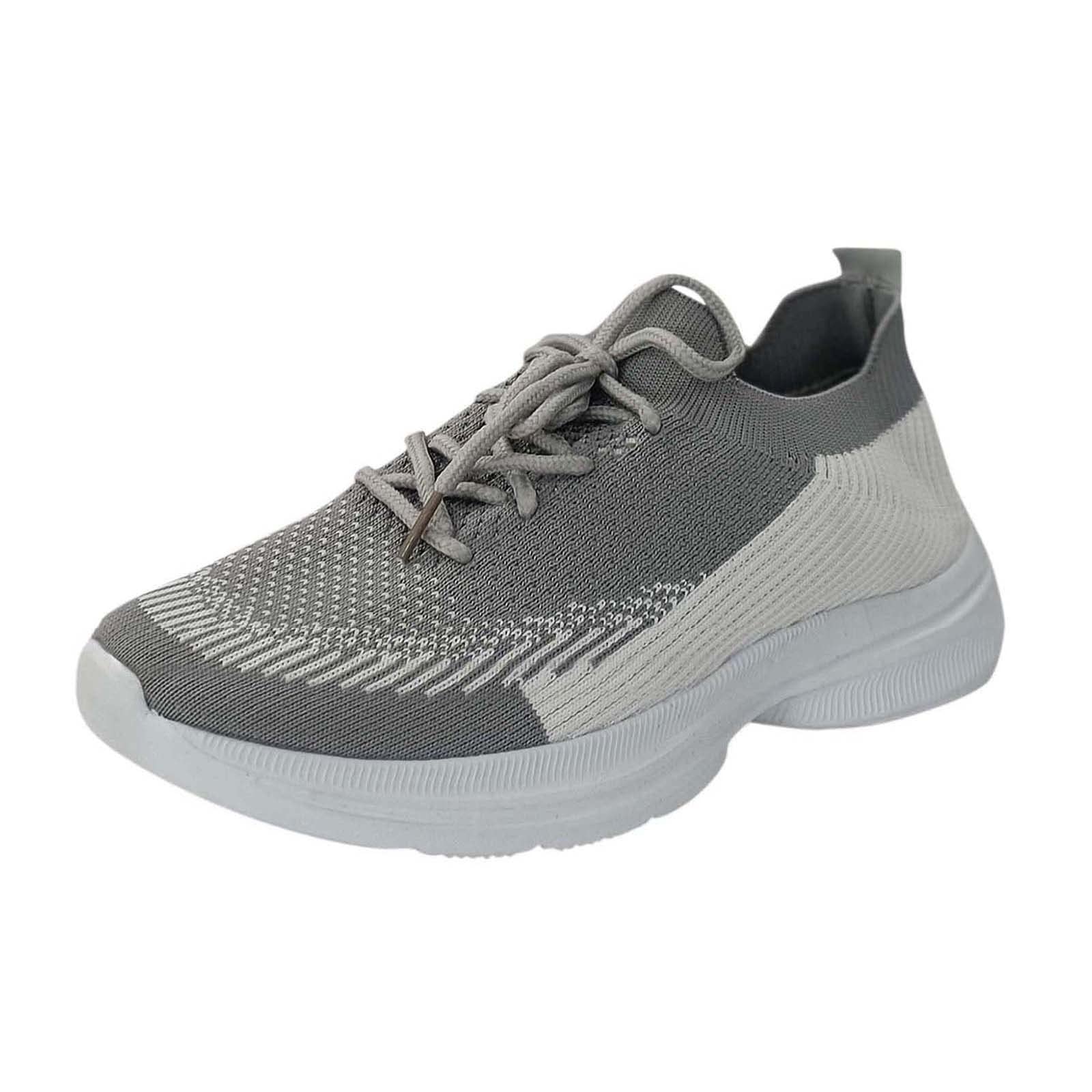 Stylish Women's Sneakers for Dressy Outfits - Gray, Pink & Yellow | Comfortable Casual Shoes for Walking, Running & Everyday Wear | Trendy Green Sneakers for Women (Zapatillas Verdes para Mujer)