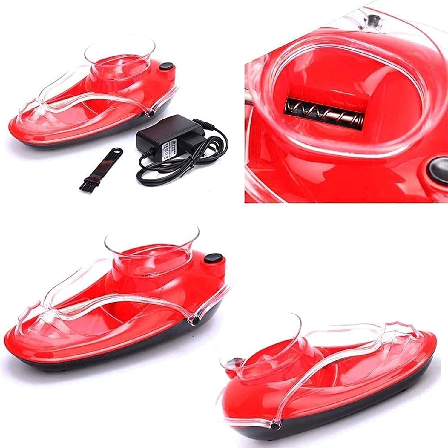 VDCVADKYE Electric Cigarette Rolling Machine - Portable Mini Cigarette Injector for Home Use, Easy to Operate Handheld Cigarette Maker for Men (Red) | Perfect for DIY Cigarettes, Travel & Quick Rolling at Home