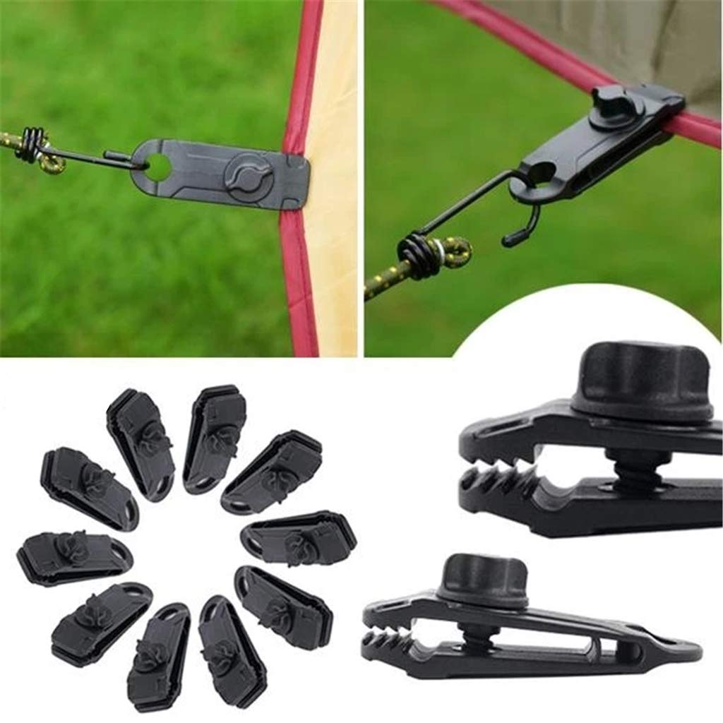 Heavy Duty Reusable Linoleum & Tarpaulin Clips with Screws - Durable Fasteners for Camping Tents, Boat Covers, and Outdoor Tarps