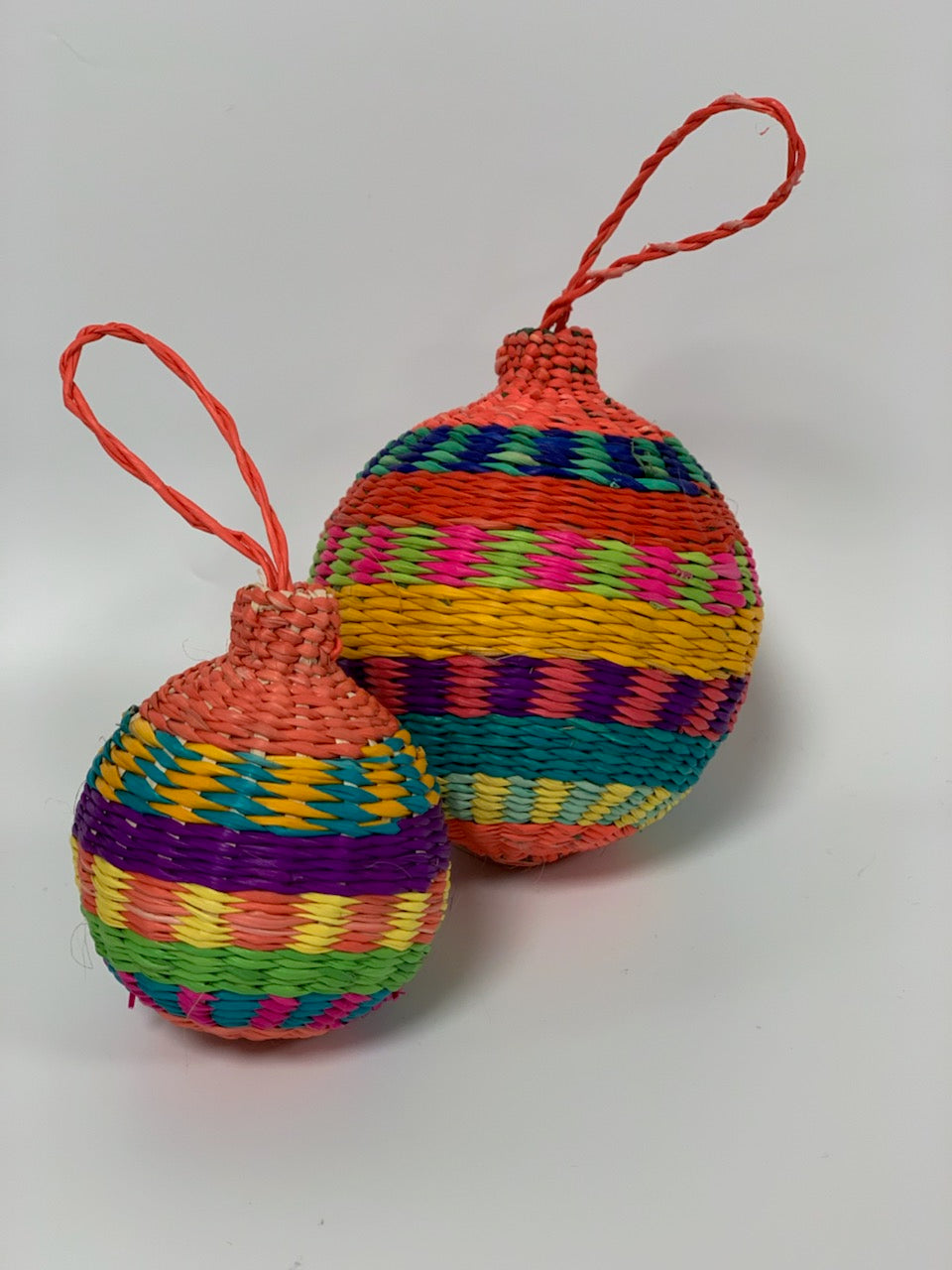 Handwoven 1.96-Inch Holiday Sphere Ornaments - Christmas Tree Decorations for Festive Home & Party Decor