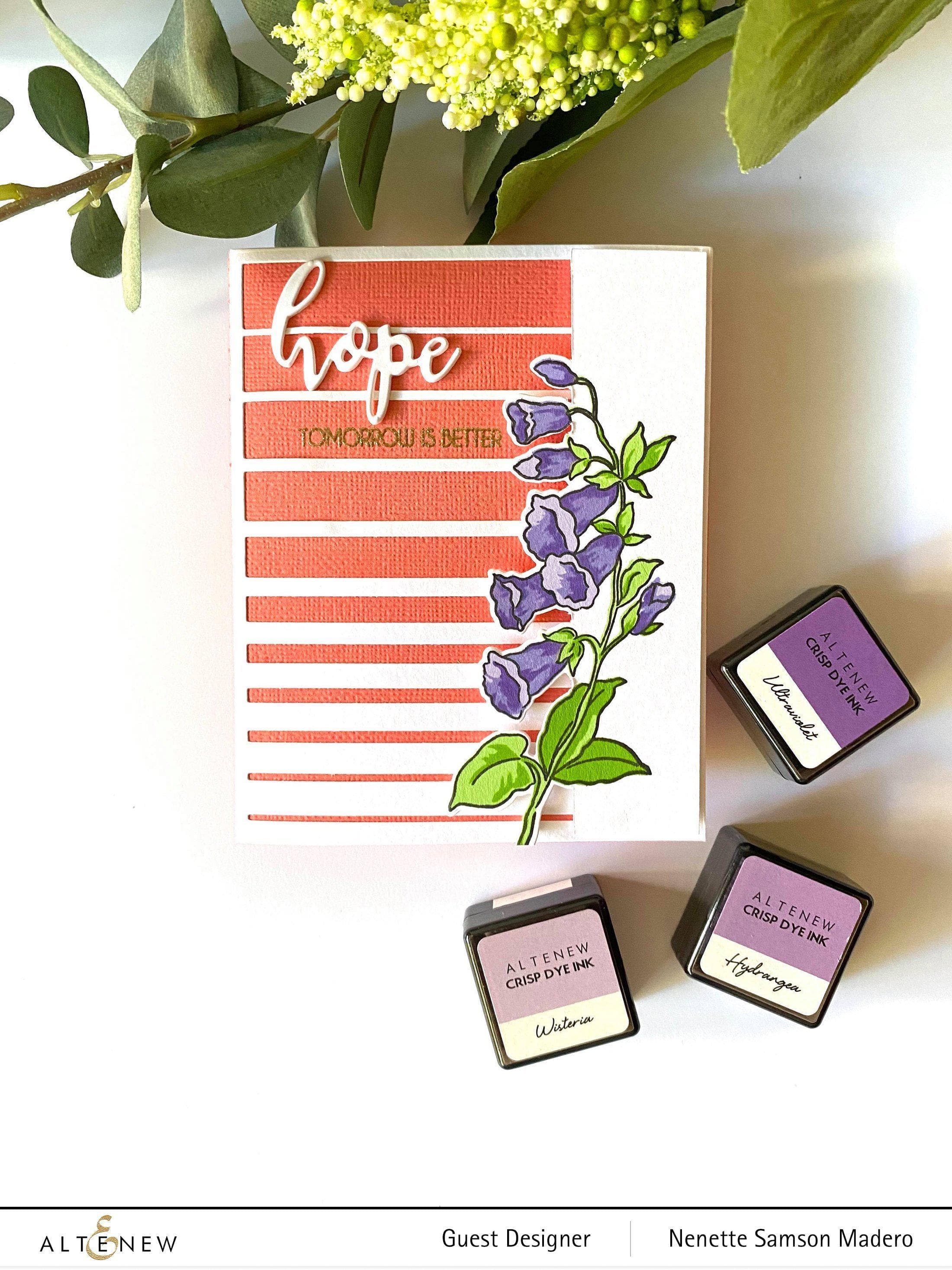 Canterbury Bells Layering Stamp & Die Set for Card Making - DIY Floral Scrapbooking Supplies for Handmade Greeting Cards & Wedding Invitations