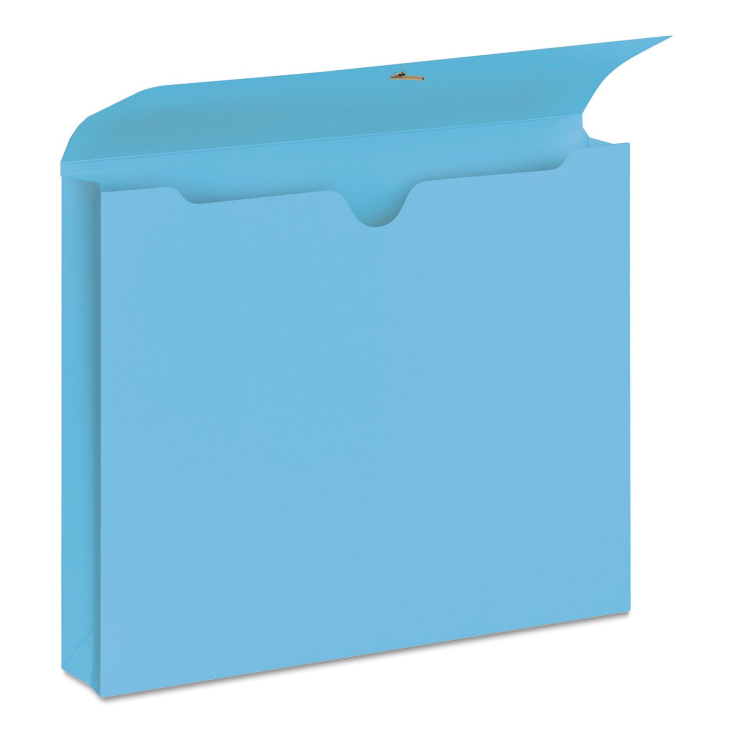 Smead 77203 2-Inch Expanding File Wallet with String Tie - Letter Size, Blue (10-Pack) - Perfect for Office Organization, School Supplies, and Document Storage