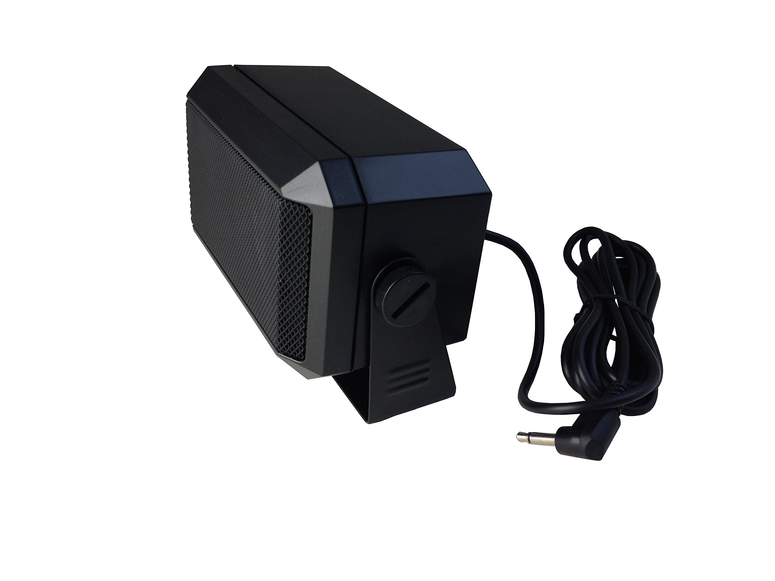 Anteenna TW-07-L External CB Radio Speaker for Mobile Transceivers - 5W Power, 1.8M Cable with 3.5mm Mono L-Type Plug & Swivel Bracket - Perfect for Ham Radio, CB Radio, Truck & Off-Road Communication