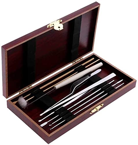 Jiaanu 8-Piece Portable Ear Wax Removal Kit - Gentle Ear Cleaning Tools with Curette, Scoop & Brush - Safe for Adults & Kids - Perfect for Travel, Home & Daily Hygiene Care
