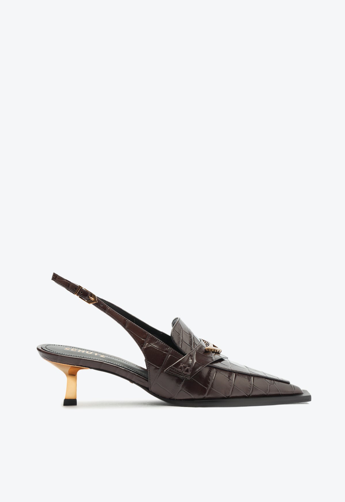 Arizona Sling Leather Pump Shoes for Women - Comfortable Heels for Casual Wear, Office & Evening Out