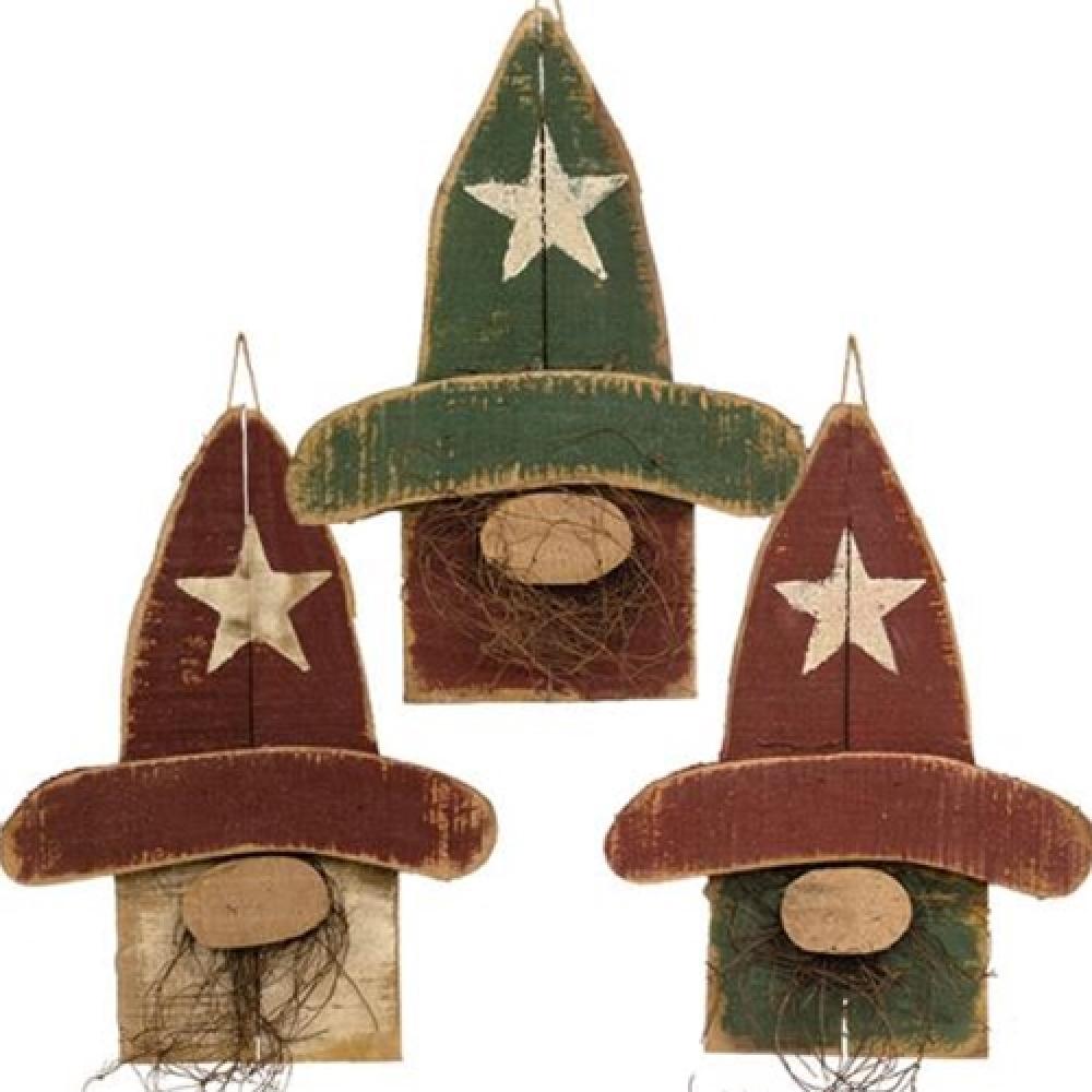 Rustic Wooden Hanging Gnome Decor - 16 Inch Handmade Christmas Ornament for Tree, Home & Garden Decor - Perfect for Holiday, Winter, and Christmas Decorations