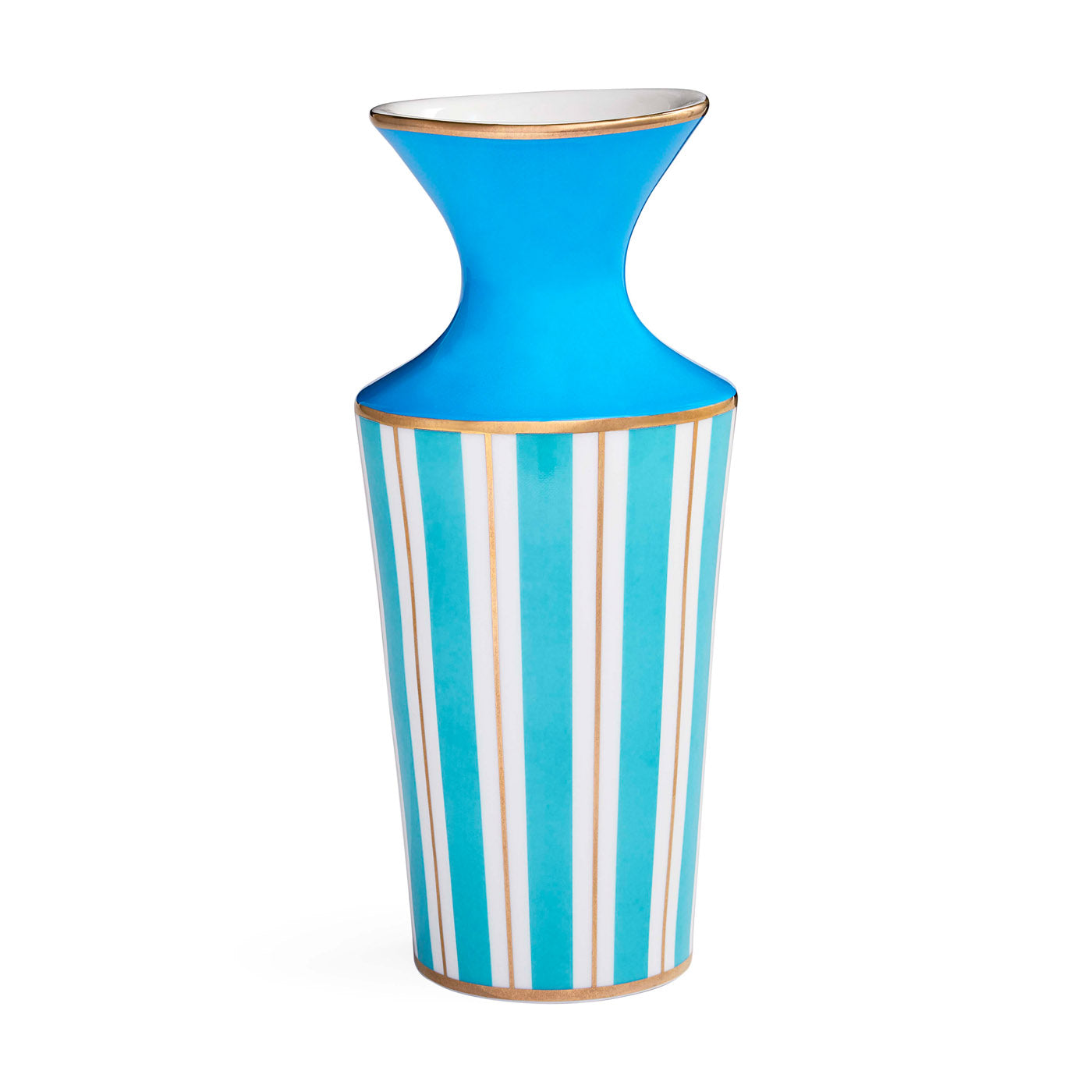 Portofino Cuff Vase - Elegant Handmade Ceramic Vase for Home Decor, Wedding Centerpieces & Gift Ideas - Perfect for Living Room, Dining Table & Office Desk Decorations
