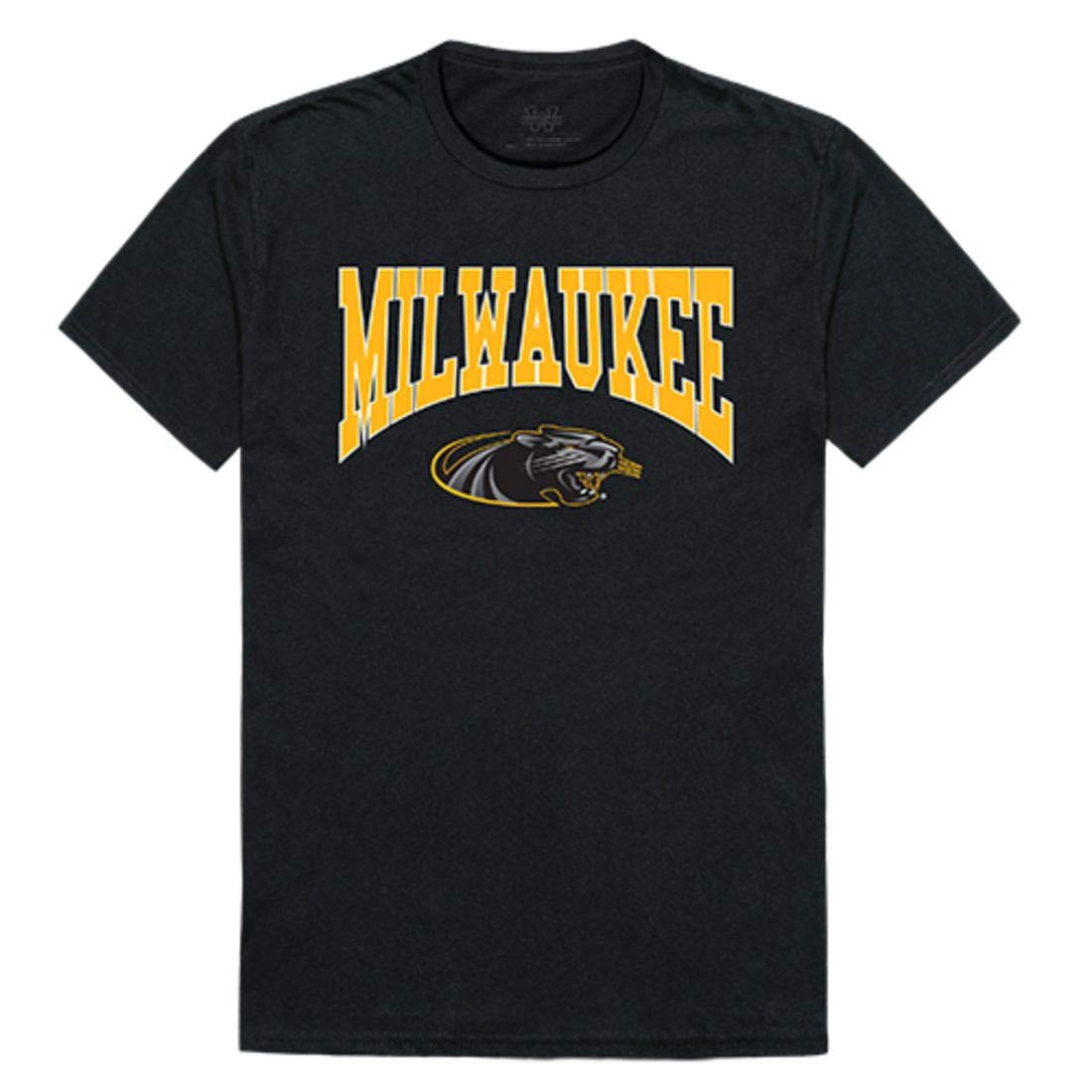 Unisex Wisconsin Milwaukee Panthers NCAA Athletic T-Shirt - Black - Comfortable Cotton Tee for Fans, Sports & Casual Wear