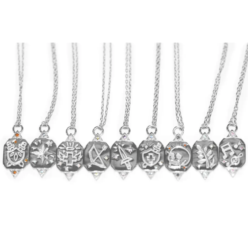 RPG Stat Pendant Necklace - D&D Character Attribute Charm for Tabletop Gaming & Cosplay - Perfect for Gifts & Roleplaying Scenes