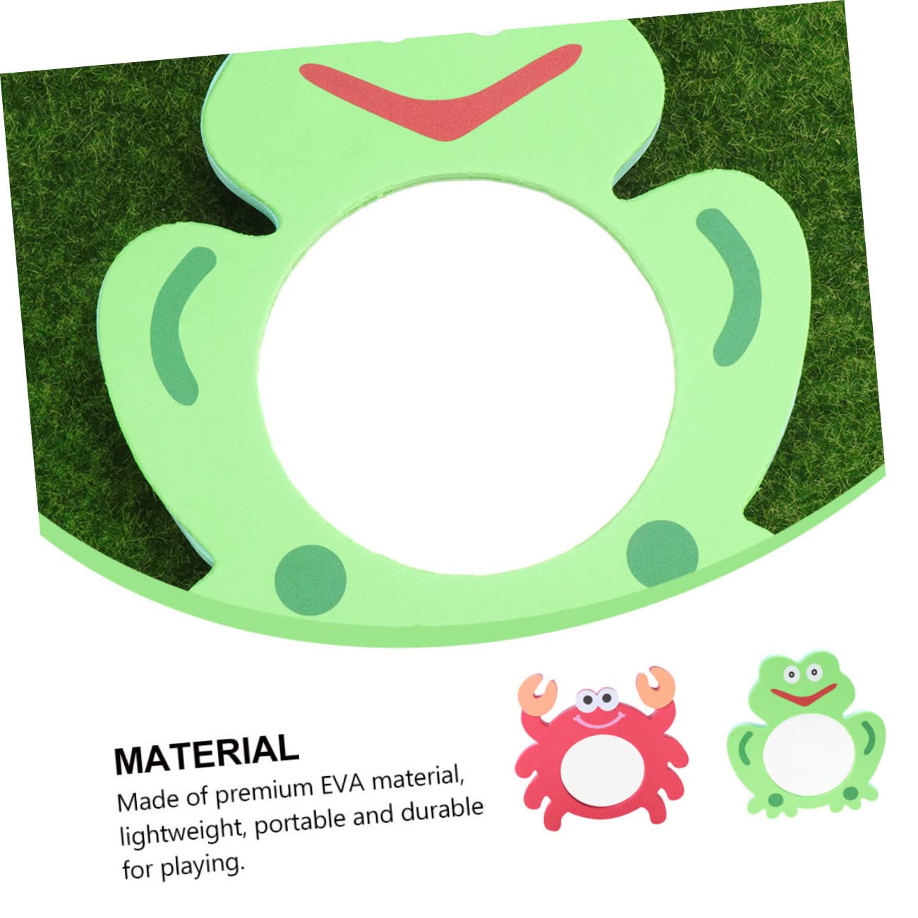 HEMOTON 20-Piece EVA Cartoon Baby Mirror Toys - Safe Bath Toys for Infants, Crab-Shaped Waterproof Mirror for Sensory Play (Perfect for Bathtime Fun & Early Childhood Development)