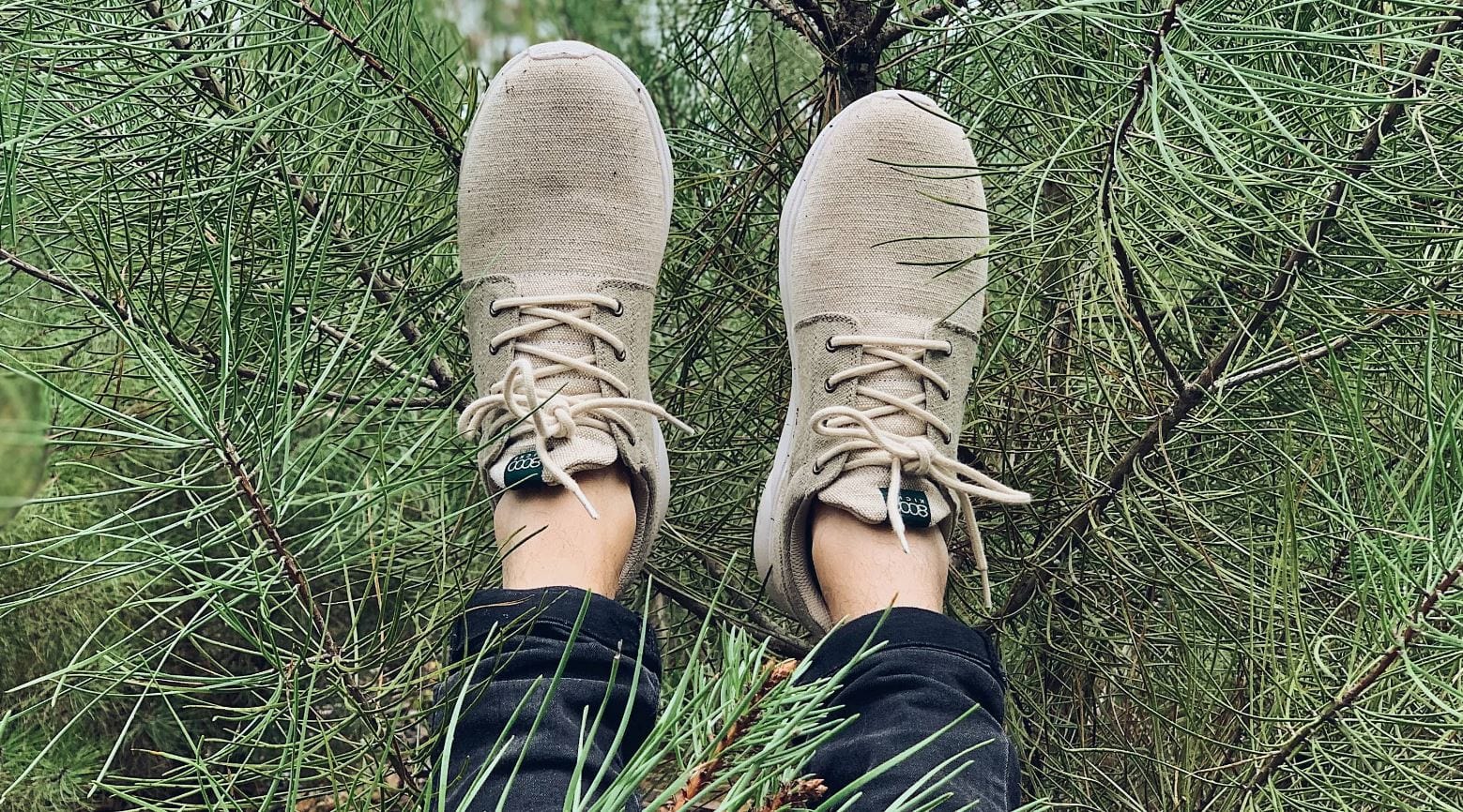Explorer V2 Men's Vegan Hemp Sneakers - Eco-Friendly Beige Casual Shoes for Walking, Running & Everyday Wear
