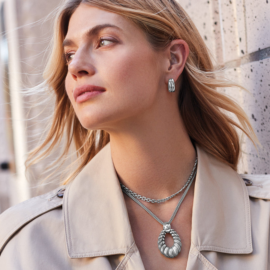 Athena Scalloped Convertible Necklace - 14K Gold Plated Layering Chain Jewelry for Women, Gift for Her | Perfect for Date Night, Wedding & Everyday Elegance