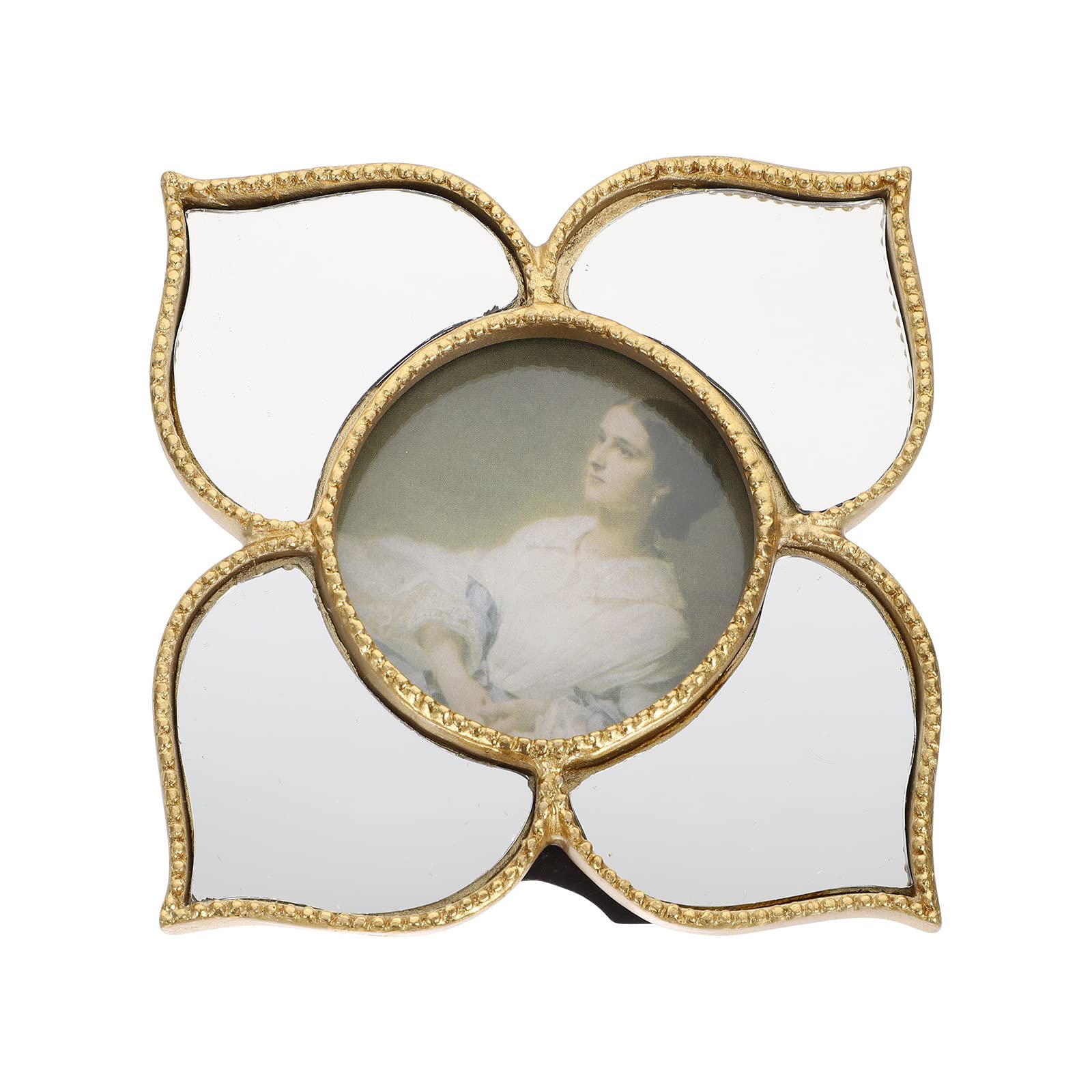 BESPORTBLE European-Style Decorative Wall Mirror - Unique Shaped Vanity Mirror with Photo Frame for Home Decor, Makeup & Wall Art | Perfect for Bedroom, Bathroom, Living Room & Dressing Area
