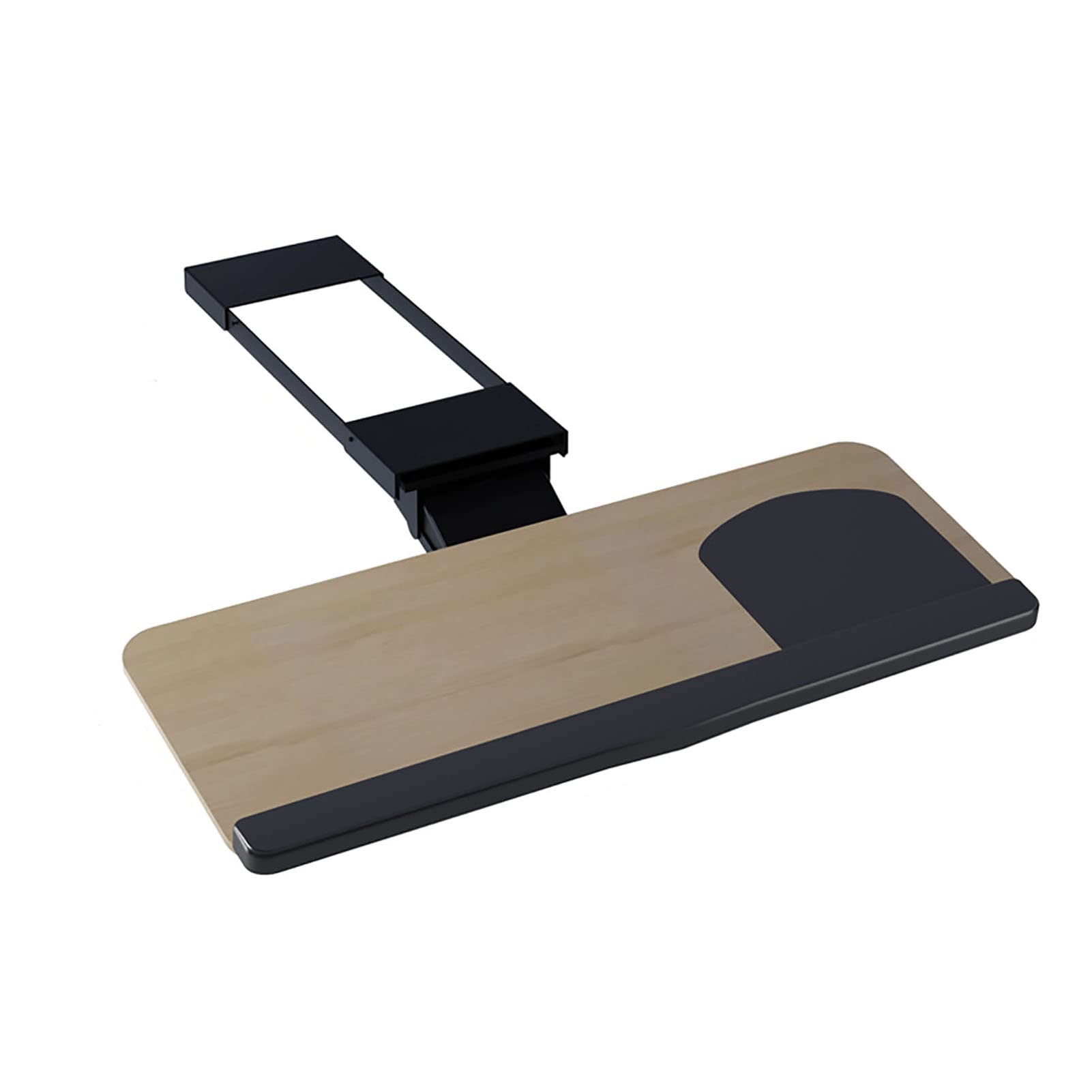 Ergonomic C-Clamp Keyboard Tray - No-Drill Under Desk Pull-Out Keyboard & Mouse Platform with Easy Installation - Perfect for Home Office, Gaming Setup & Workspace Organization