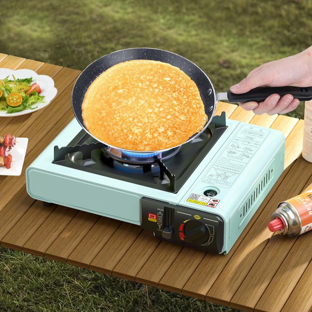 Joyzan Nonstick Crepe Pan - 10 Inch Aluminum Egg Frying Pan, Omelet Skillet & Pancake Maker - Induction Stove Compatible - Perfect for Roti, Tortillas, Dosa & Crispy Tawa - Ideal for Home Cooking, Breakfast & Indian Cuisine