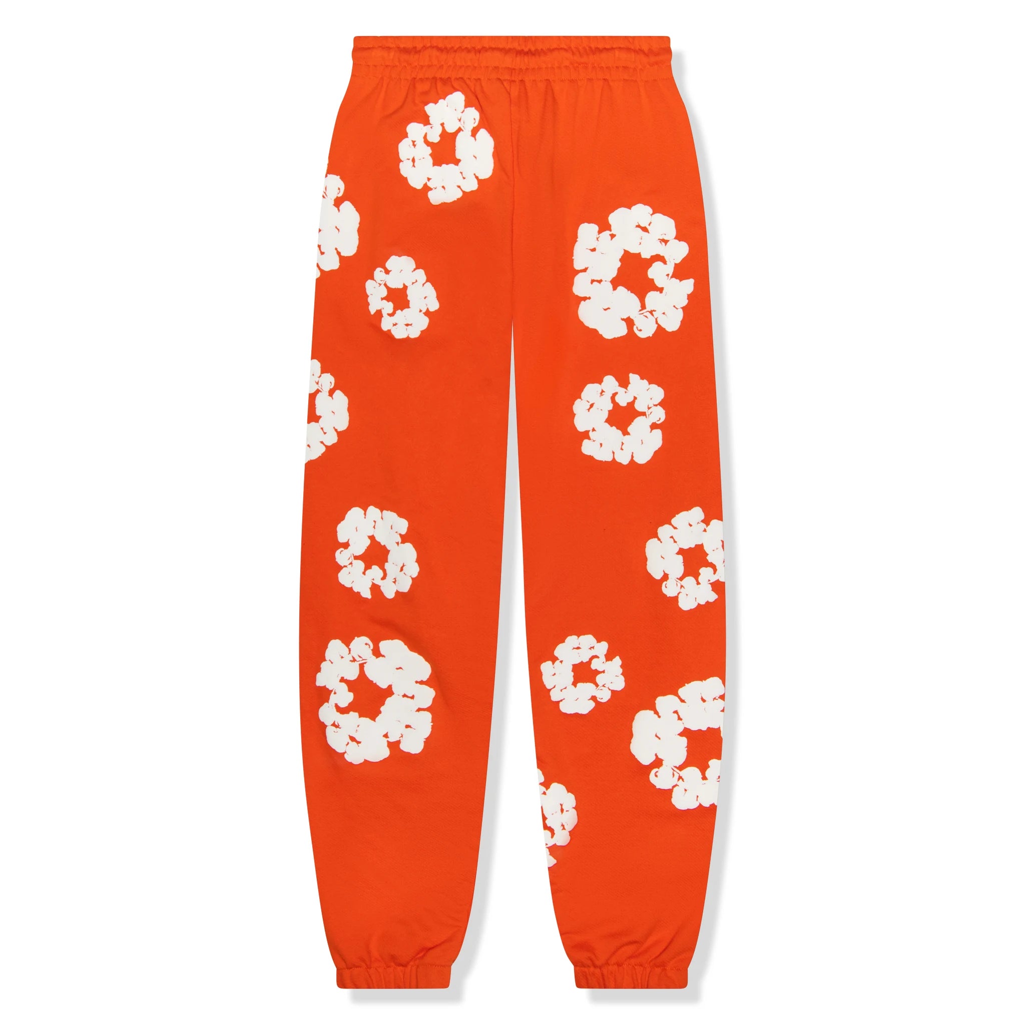 Denim Tears Cotton Wreath Orange Sweatpants - Comfortable Casual Joggers for Men | Streetwear Fashion & Lounge Wear