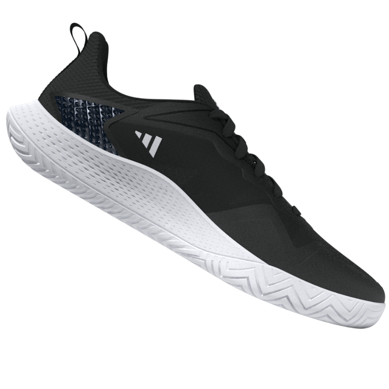 Adidas Defiant Speed Men's Tennis Shoes - Core Black/White/Grey | Lightweight & Durable Court Shoes for Competitive Play & Training