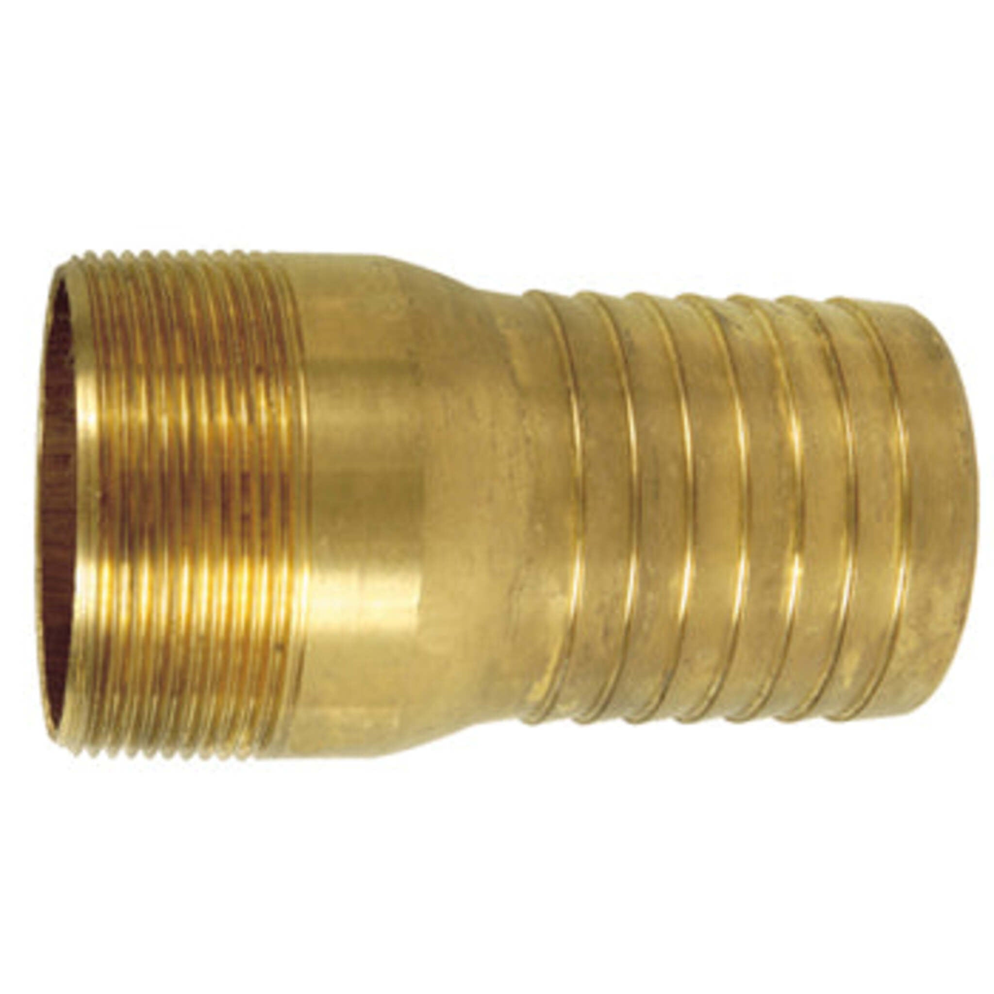 Brass Combination Hose Nipple - Hose Barb X MPT Fitting for Water, Air & Gas Lines - Perfect for Plumbing, Irrigation & Industrial Applications