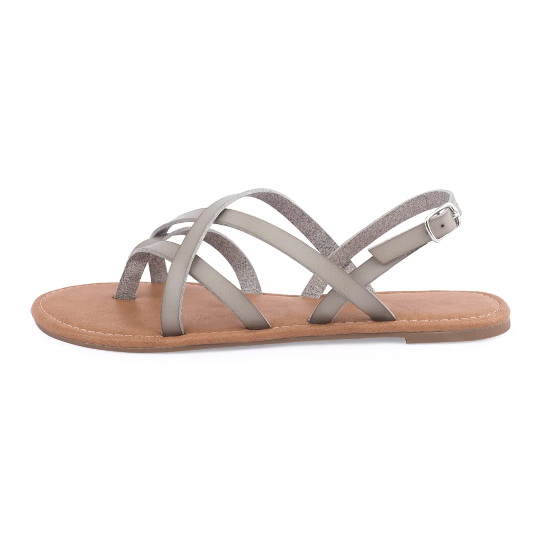 Women's Gladiator Flat Sandals - Strappy Fisherman Sandals with Ankle Strap | Comfortable Summer Beach Walking Shoes for Women