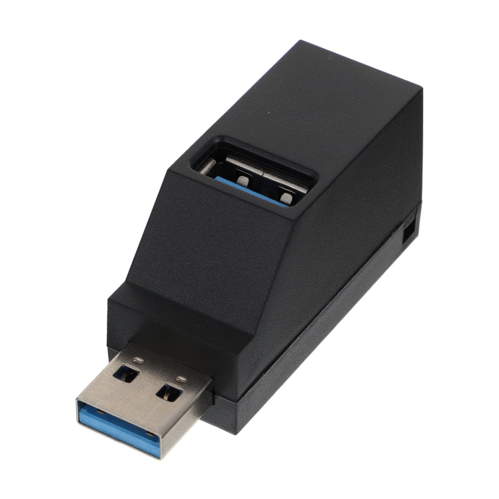 UKCOCO 4-Port USB 3.0 Hub Splitter - High Speed Data Transfer Adapter for Laptop, PC, Keyboard & More - Portable USB Dock Holder with ABS Housing - Perfect for Home Office, Gaming & Workspace Organization