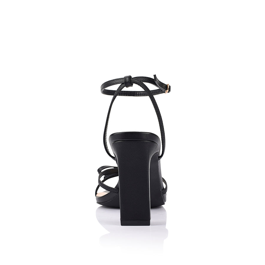 Kith Block Heel Sandals for Women - Comfortable Black Summer Dress Shoes | Perfect for Weddings, Parties & Casual Outings