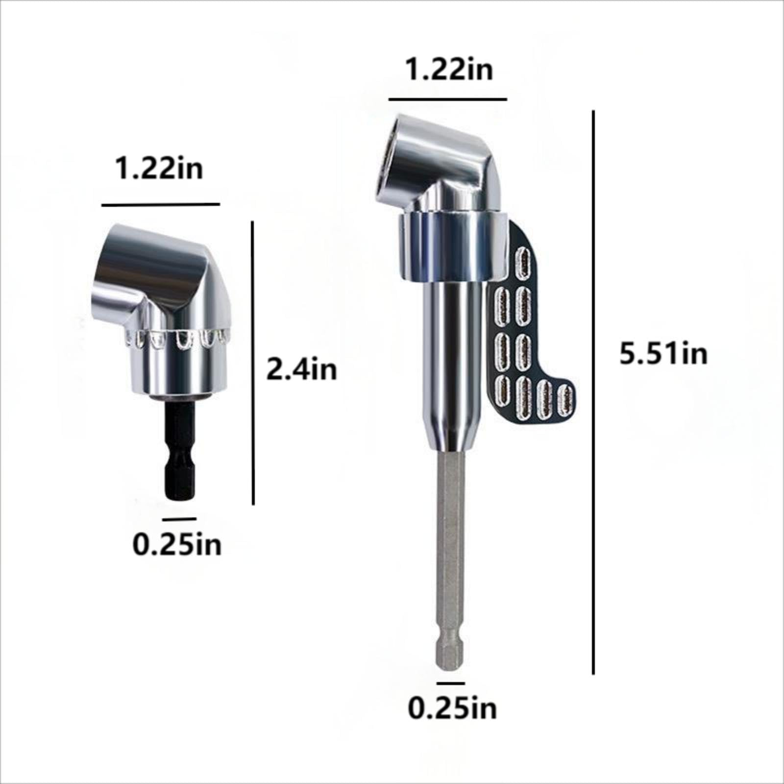 105 Degree Right Angle Drill Adapter - 1/4