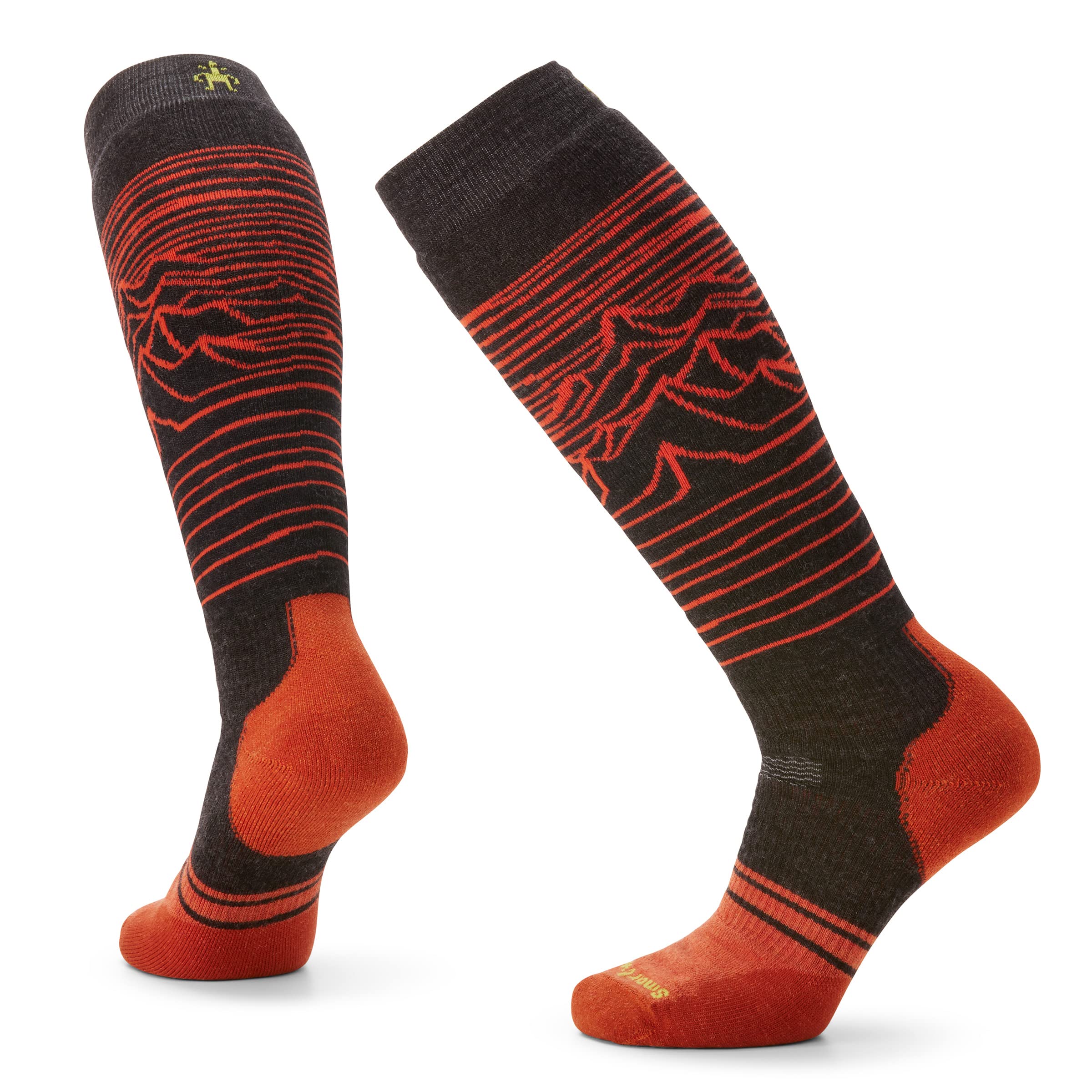 Smartwool Men's Snowboard Socks - Full Cushion Over-The-Calf with Iguchi Pattern | Warm & Comfortable Skiing, Snowboarding & Winter Outdoor Activities Socks