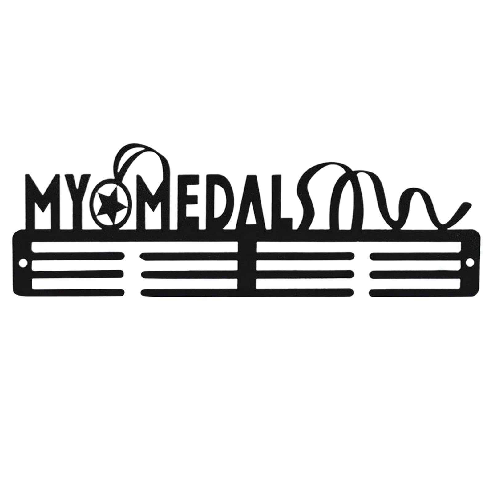Premium Iron Award Ribbon Display Rack - Holds 24-30 Ribbons with Elegant Letter Design - Perfect for Trophy Walls, School Awards & Office Recognition Displays