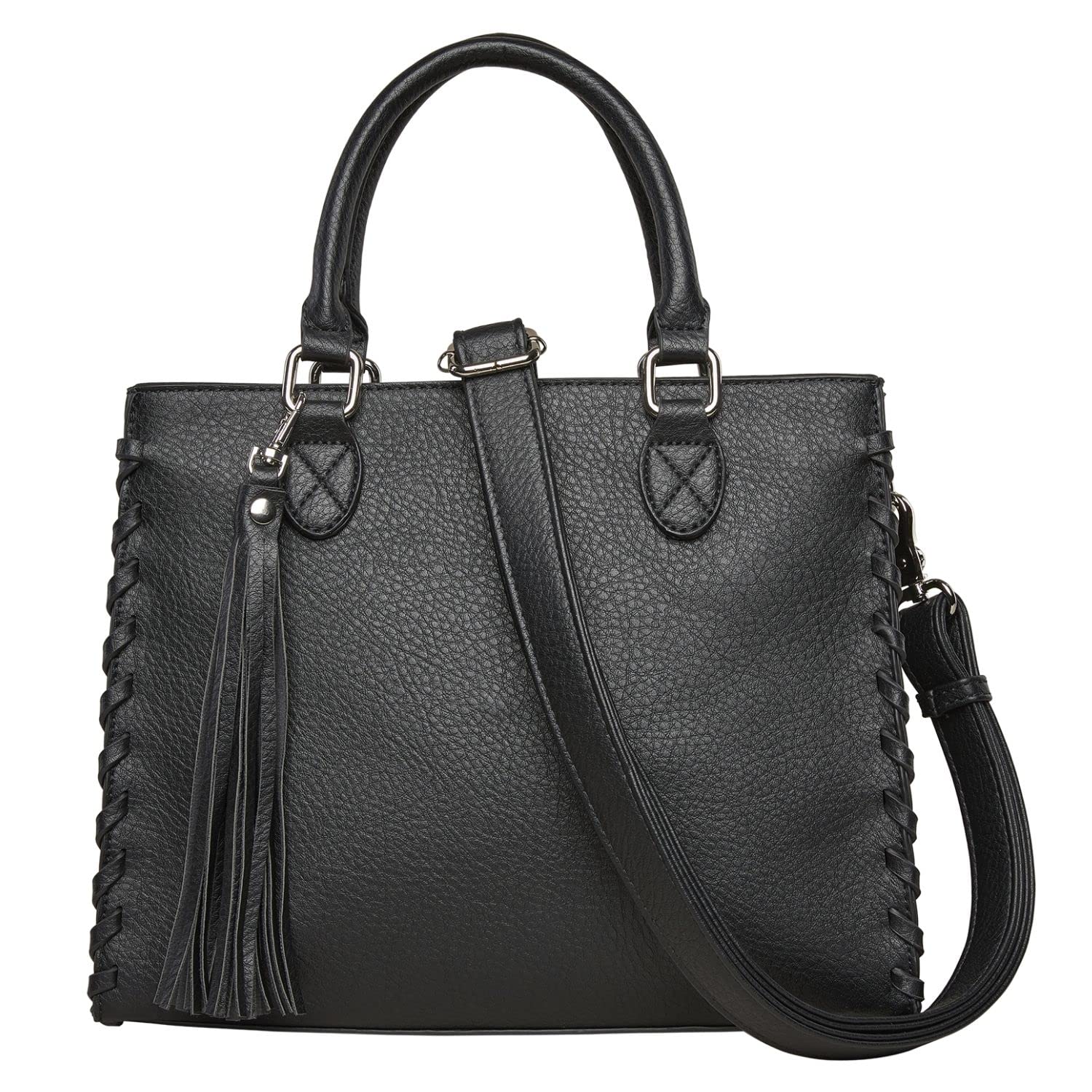 Lady Conceal Concealed Carry Purse - YKK Locking Security Satchel with Universal Velcro Holster for Women | Perfect for Everyday Carry, Travel & Personal Protection