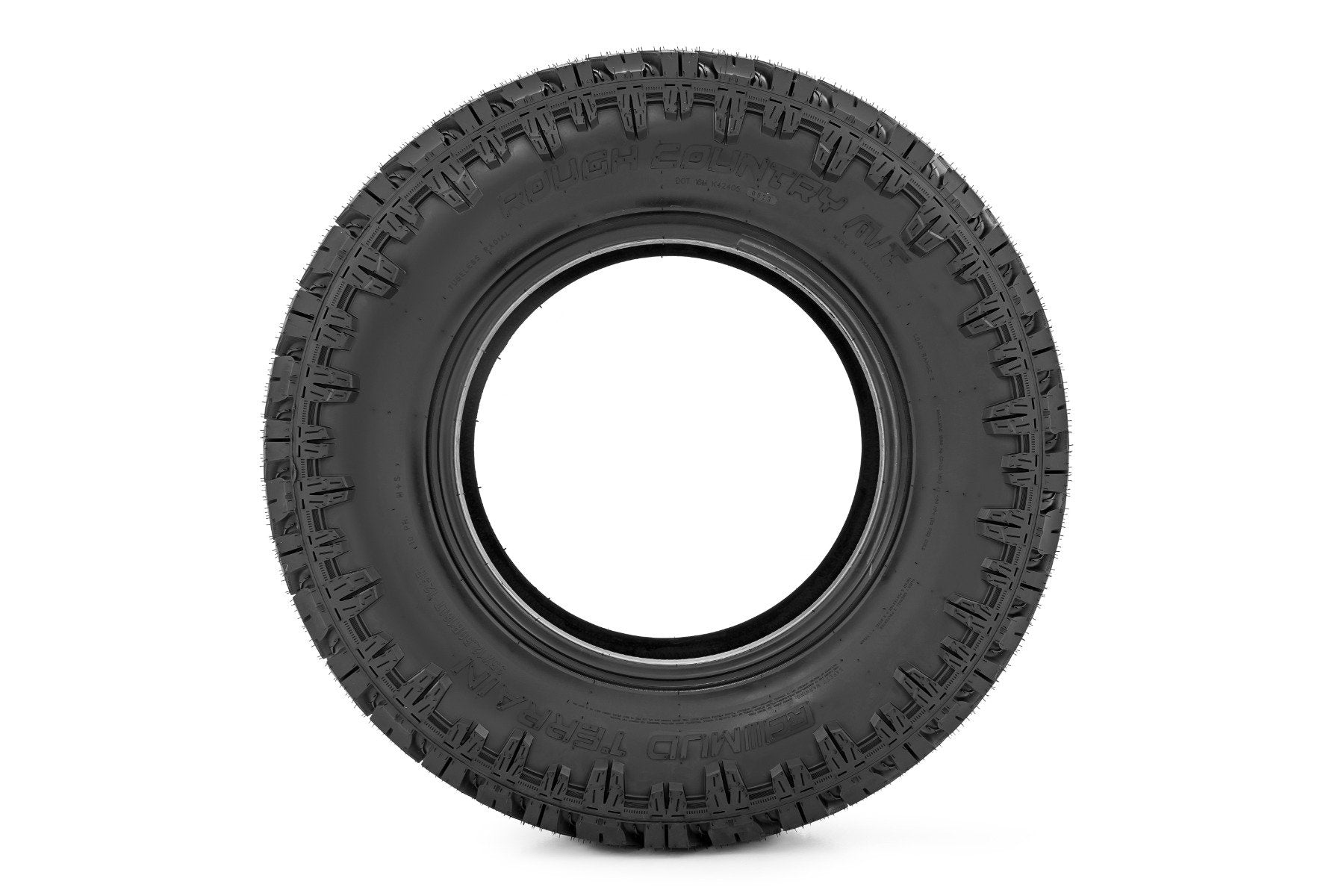 Rough Country 295/70R18 M/T Mud Terrain Tires - Dual Sidewall Design (98010136) for Off-Road Trucks, Jeeps & SUVs - Perfect for Mud, Rocks & Trail Adventures