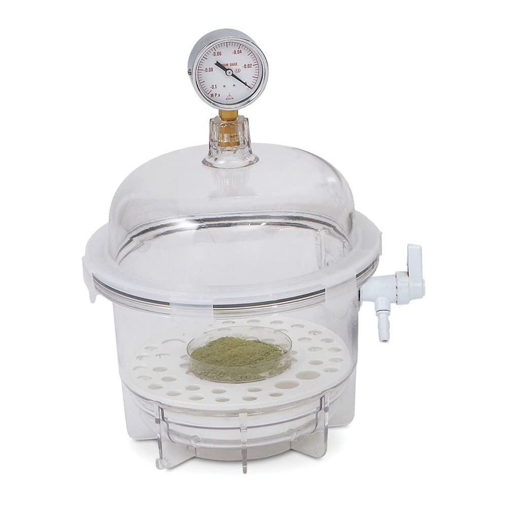 Bel-Art Scienceware Lab Companion 6L Round Vacuum Desiccator - Ideal for Laboratory Experiments, Chemical Storage & Moisture-Sensitive Materials Preservation