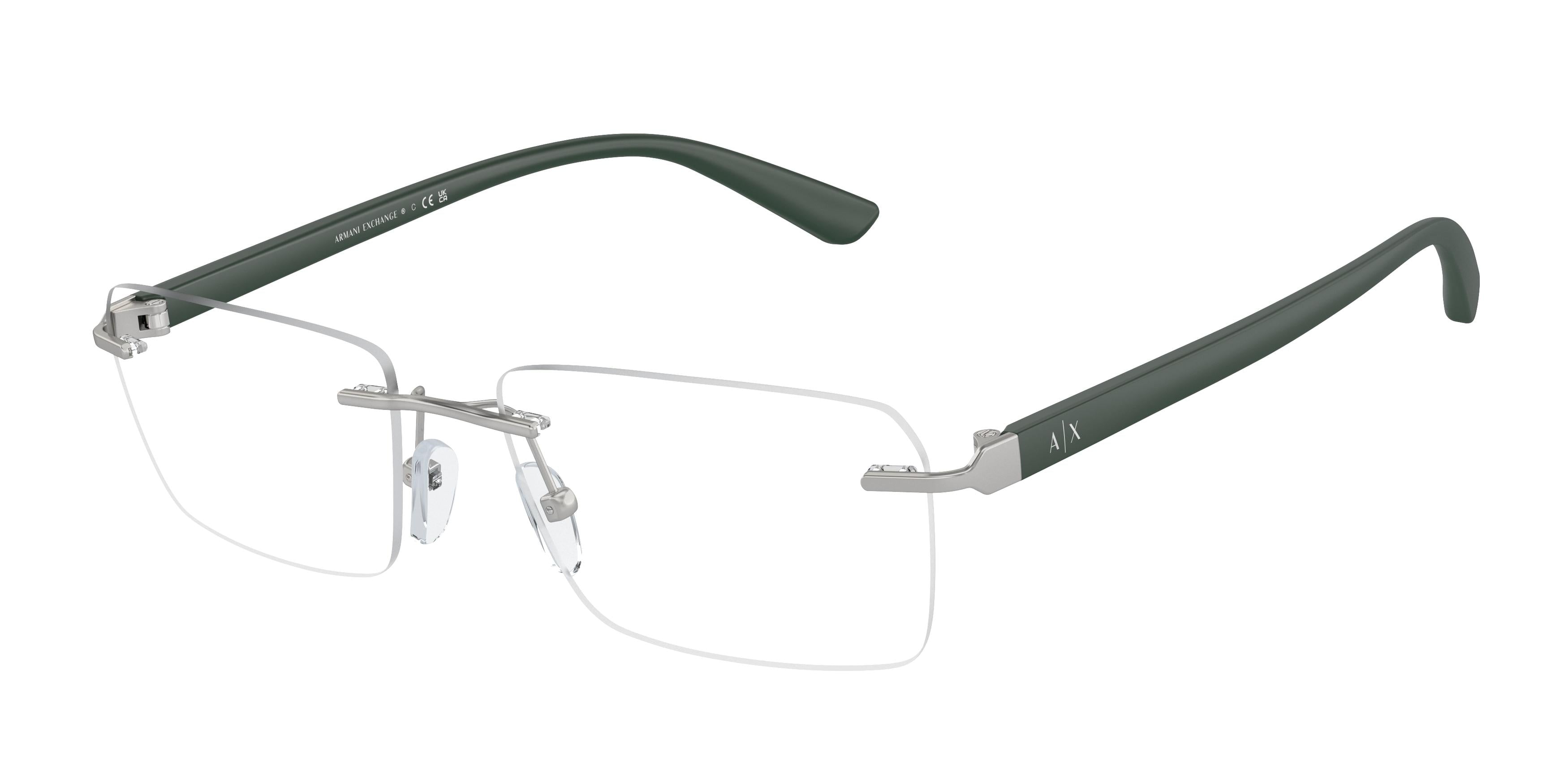 Armani Exchange 1064 Eyeglasses for Men & Women - Lightweight Metal Frame with UV Protection - Perfect for Work, Reading & Fashion Accessories