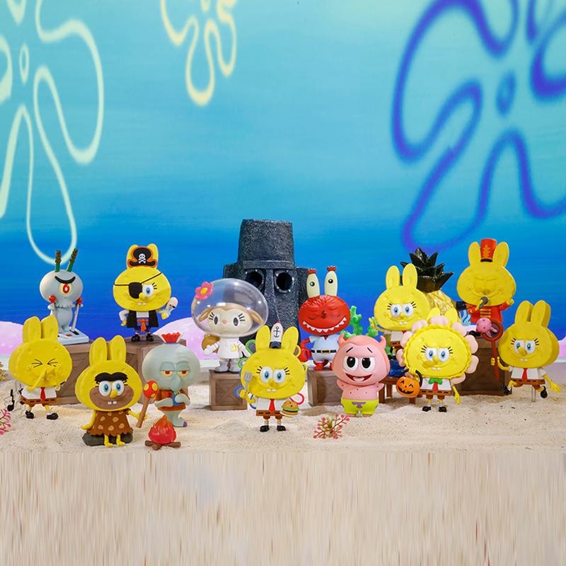 POP MART The Monsters x SpongeBob Series Blind Box Collectible Figures - Cute Cartoon Character Toys for Kids & Adults | Perfect for Home Decor, Office Display, and Gift Giving