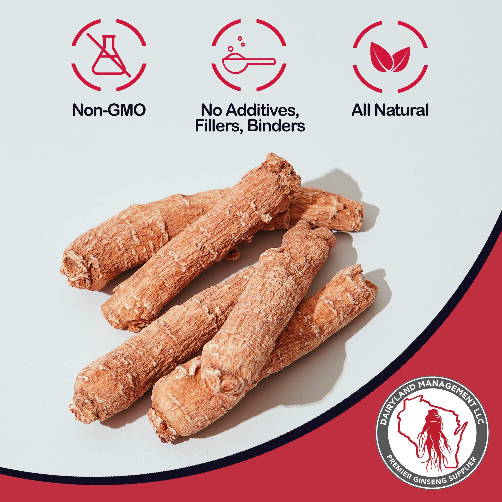 Korean Red Panax Ginseng Root - 4oz, Non-GMO, Gluten Free for Tea & Soup