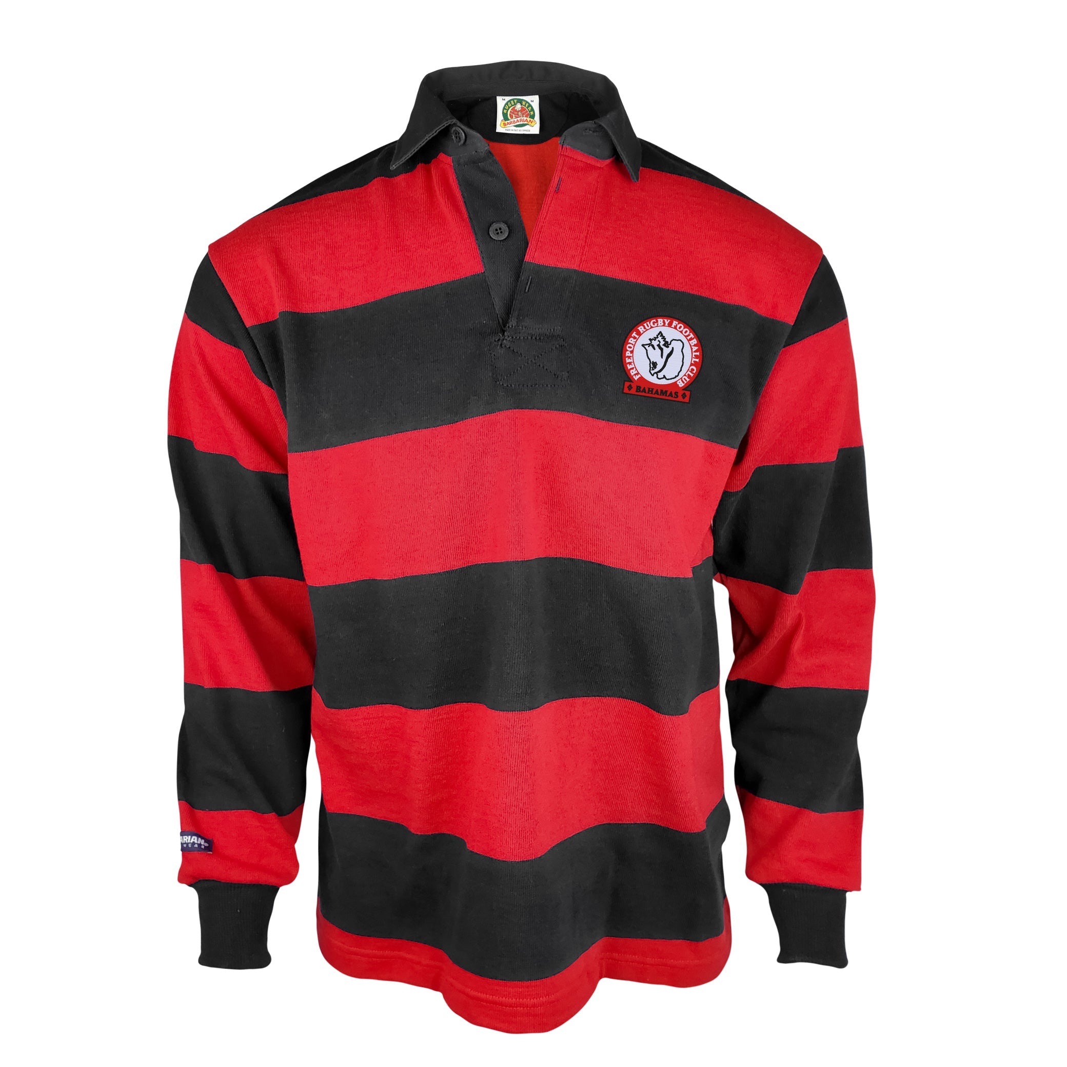 Freeport RFC 4 Inch Stripe Jersey - Comfortable Cotton Blend Sports Jersey for Football, Rugby & Casual Wear | Perfect for Games, Training & Fan Support