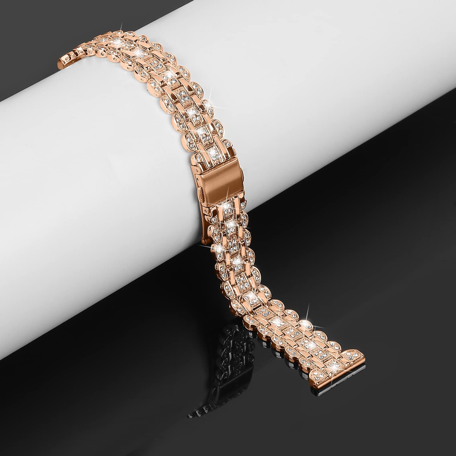 Bling Band+ Case for Galaxy Watch 6/5 40mm/44mm - Women's Fashionable Replacement Strap & Protective Cover - Perfect for Parties, Work & Everyday Wear