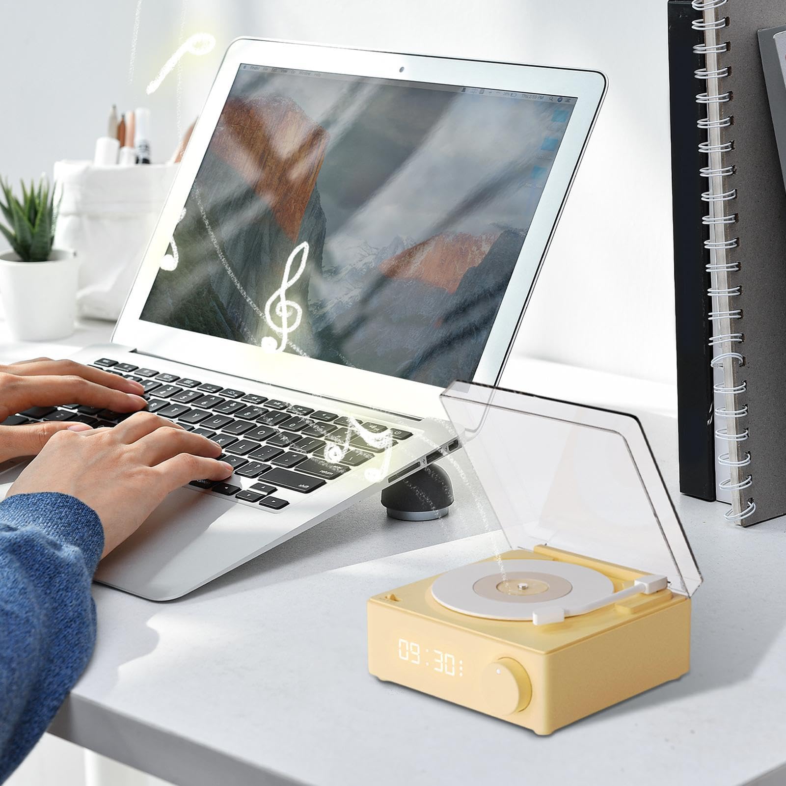 Wireless Bluetooth Turntable with Built-in Speakers - Portable Record Player for Travel, Outdoor Parties, Yard & Home Use - Perfect for Vinyl Lovers & Music Enthusiasts