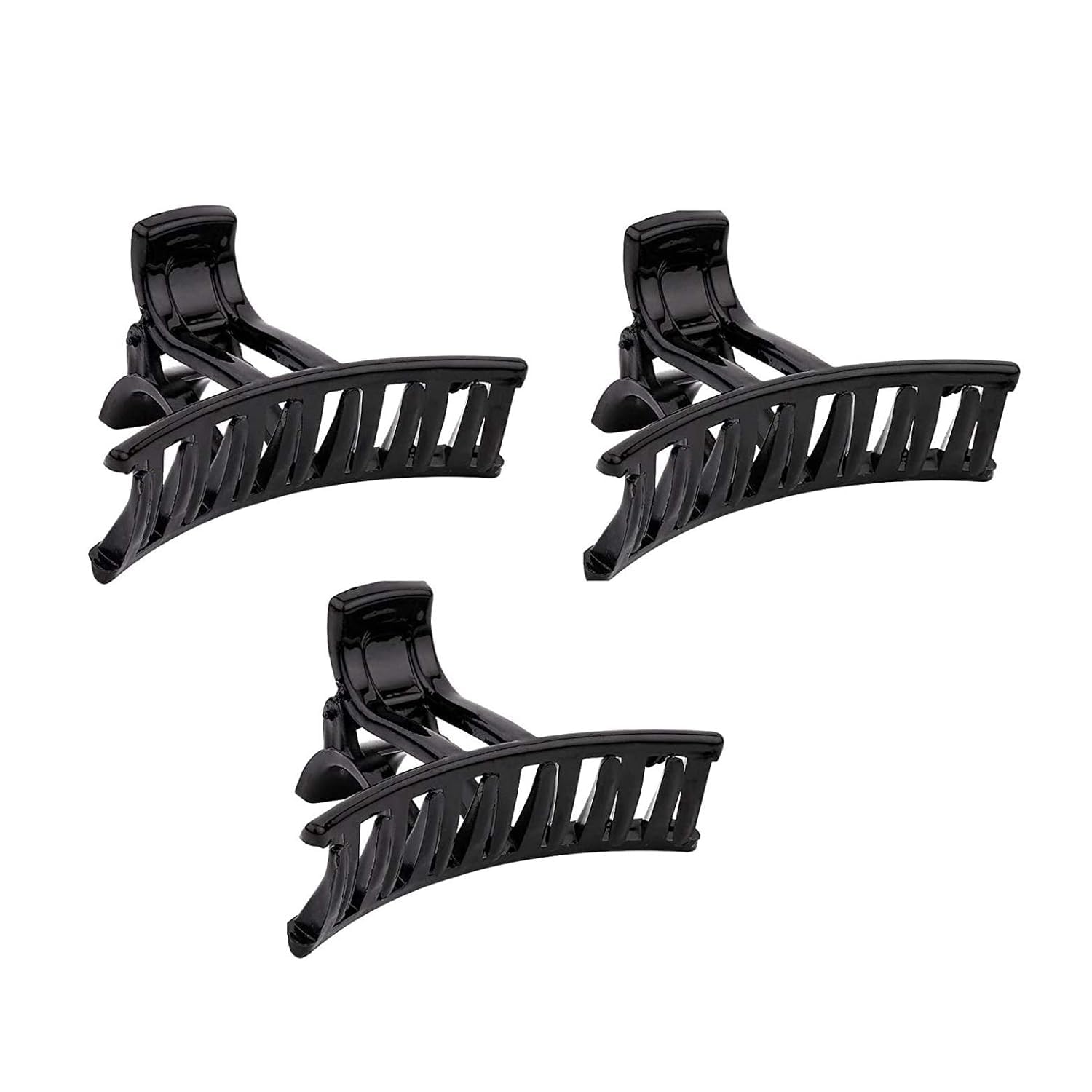 Pack of 3 Stylish Hair Clips for Women & Girls - Fashionable Hair Clutch & Butterfly Clips for Daily Use - Perfect for School, Work, Parties & Special Occasions