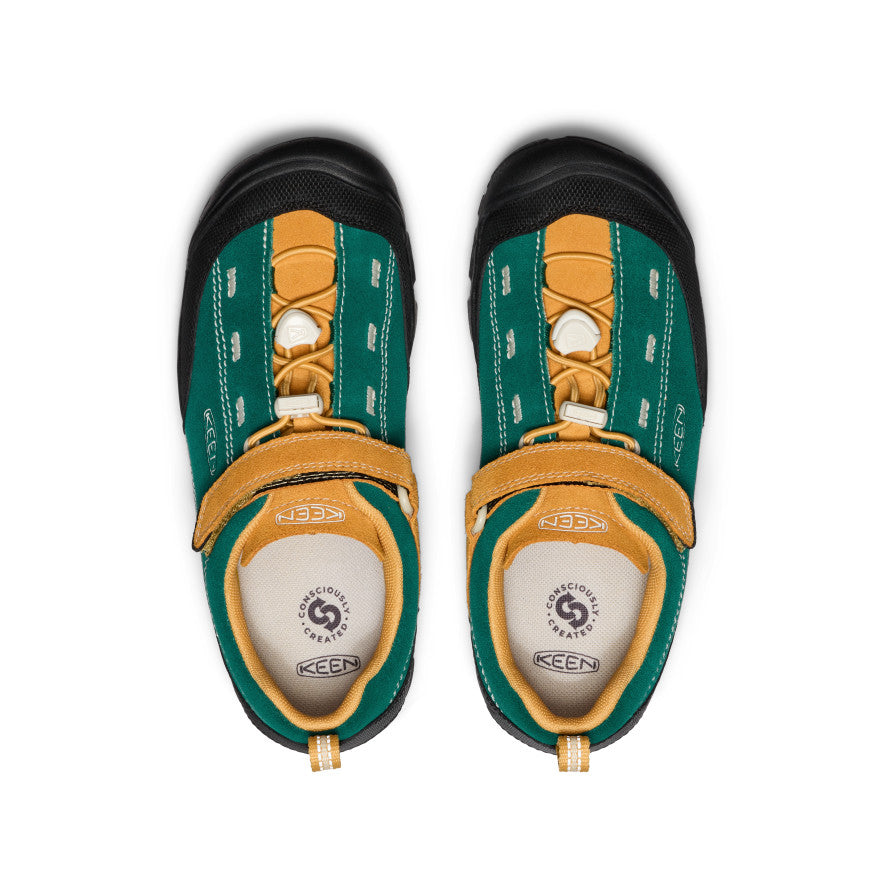 Big Kids' Jasper II Sneakers | Aventurine Green & Oak Buff Color | Comfortable Casual Shoes for School, Play & Everyday Wear